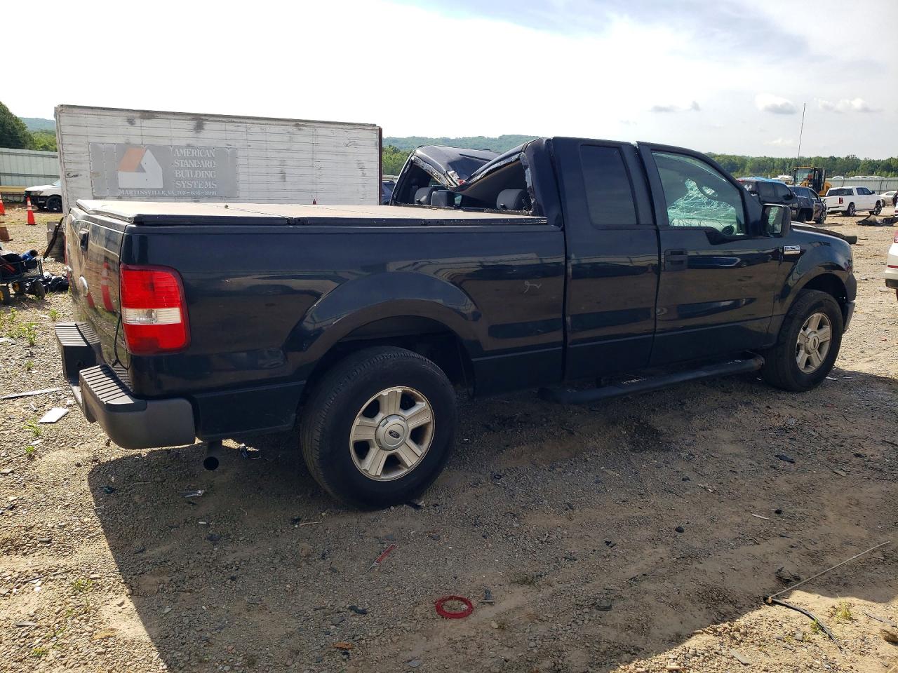2007 Ford F150 Xl Black vin: 1FTRX12W07FA82314