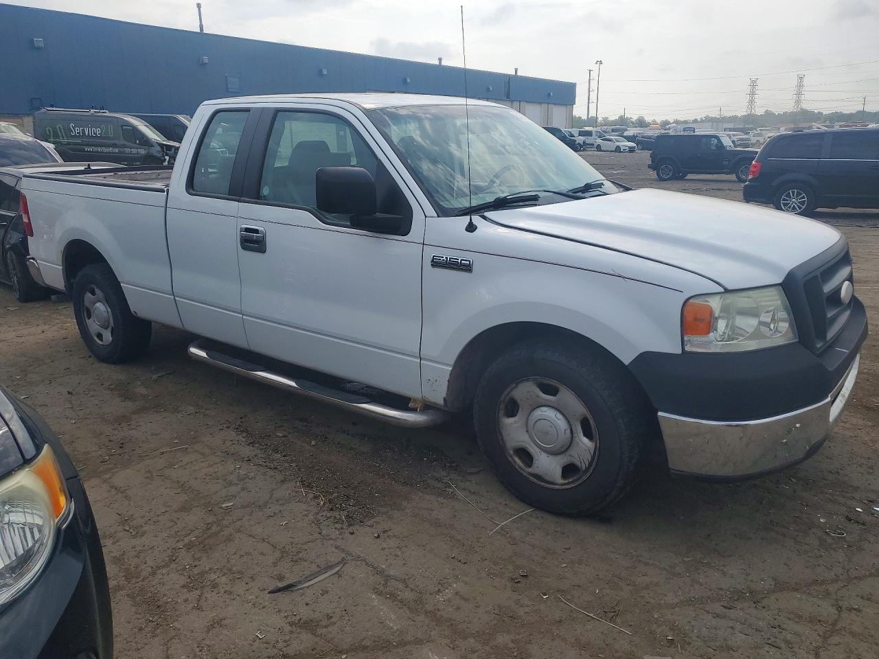 2007 Ford F150 White vin: 1FTRX12W07FB41734
