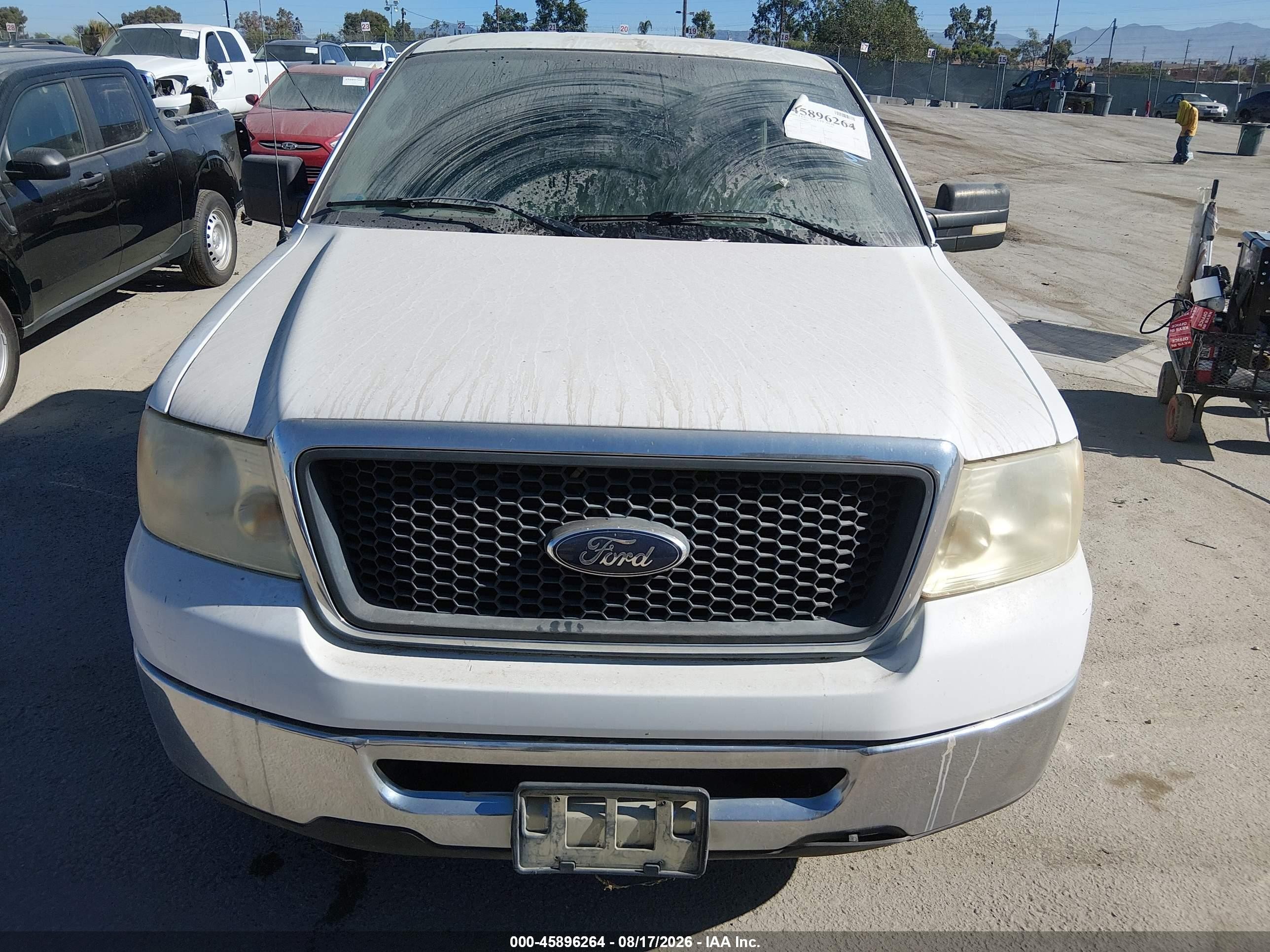 2007 Ford F-150 Stx/xl/xlt White vin: 1FTRX12W07FB90979