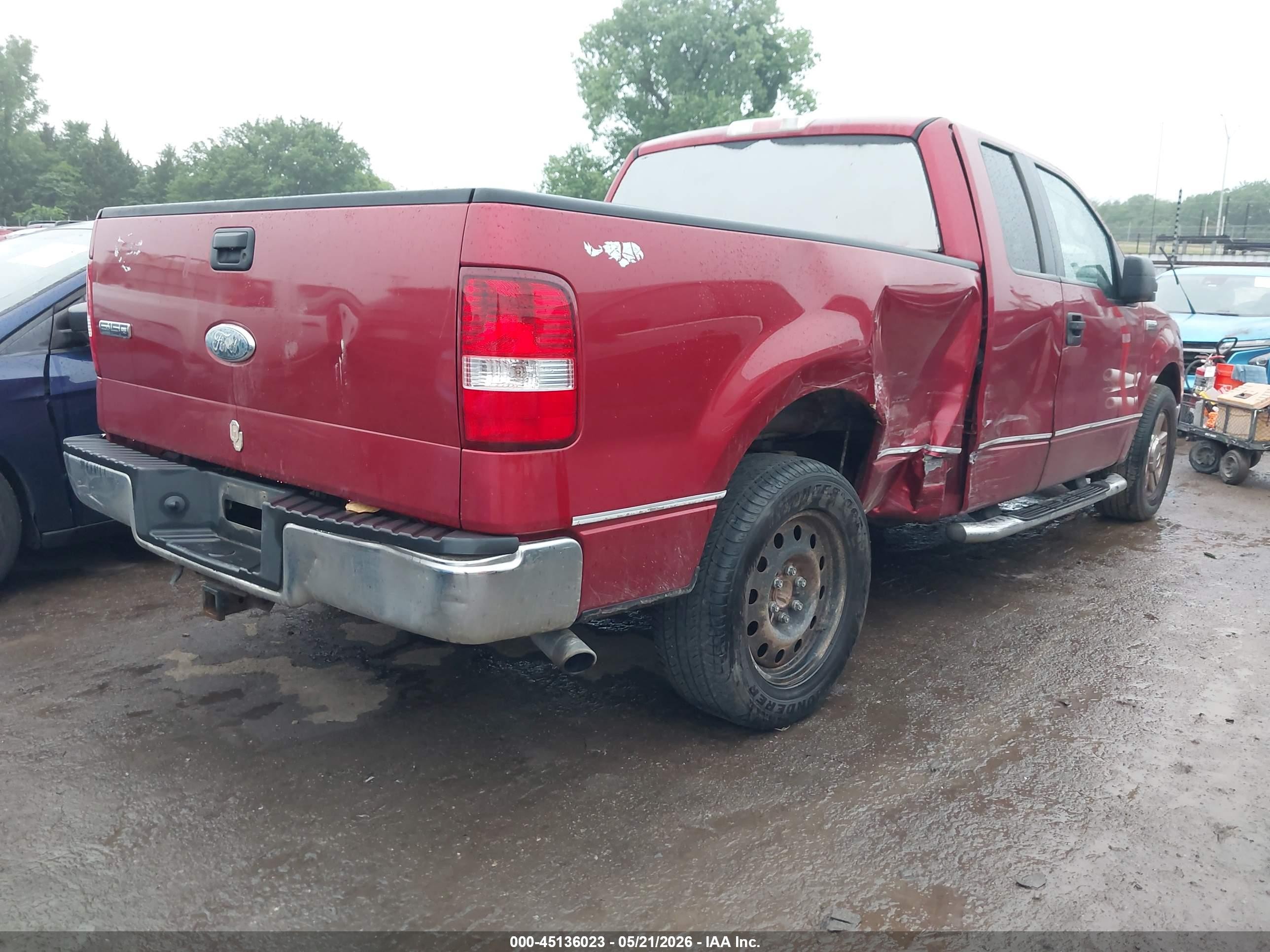 2007 Ford F-150 Stx/xl/xlt Красный vin: 1FTRX12W07KD12604