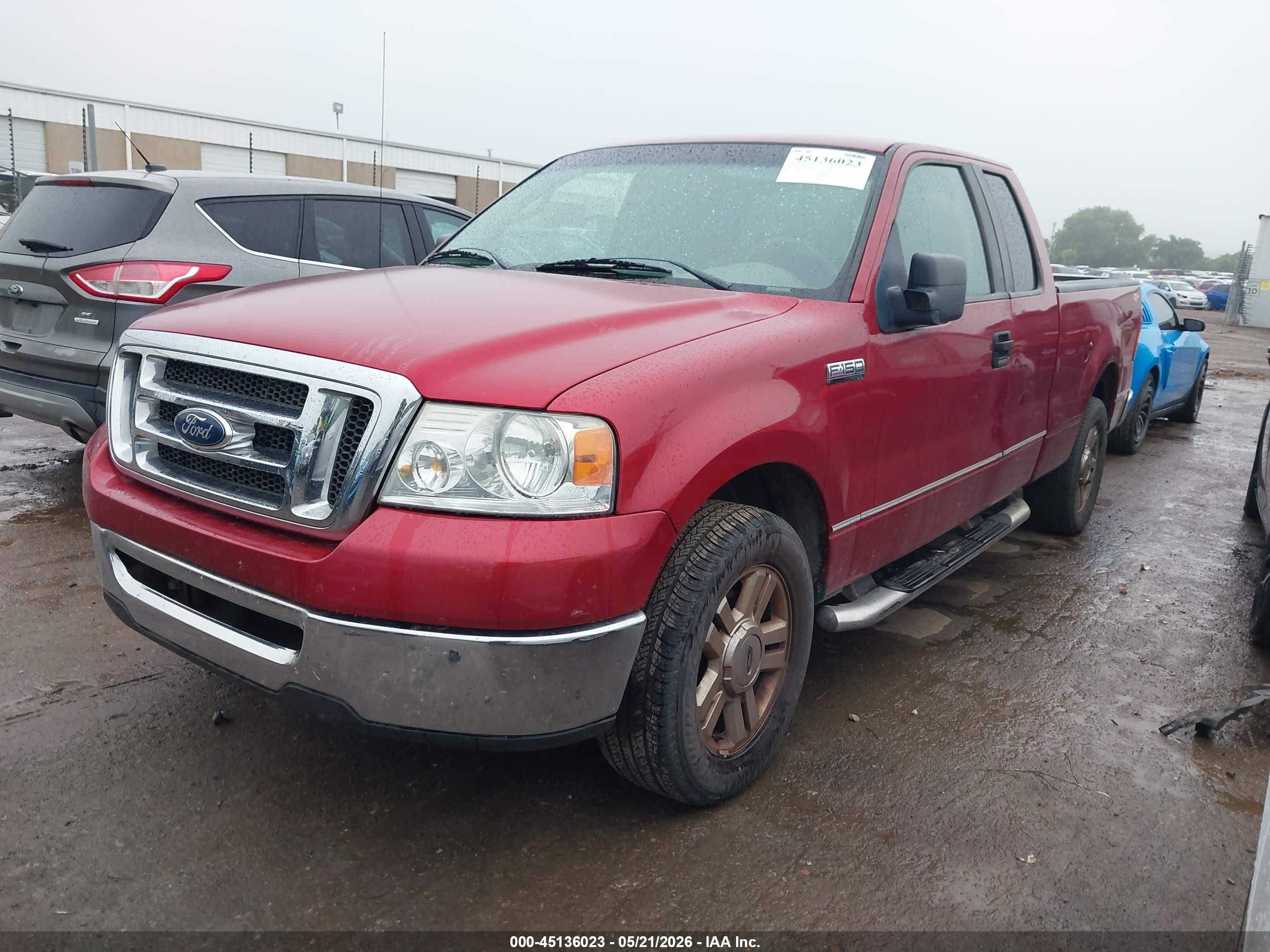 2007 Ford F-150 Stx/xl/xlt Красный vin: 1FTRX12W07KD12604