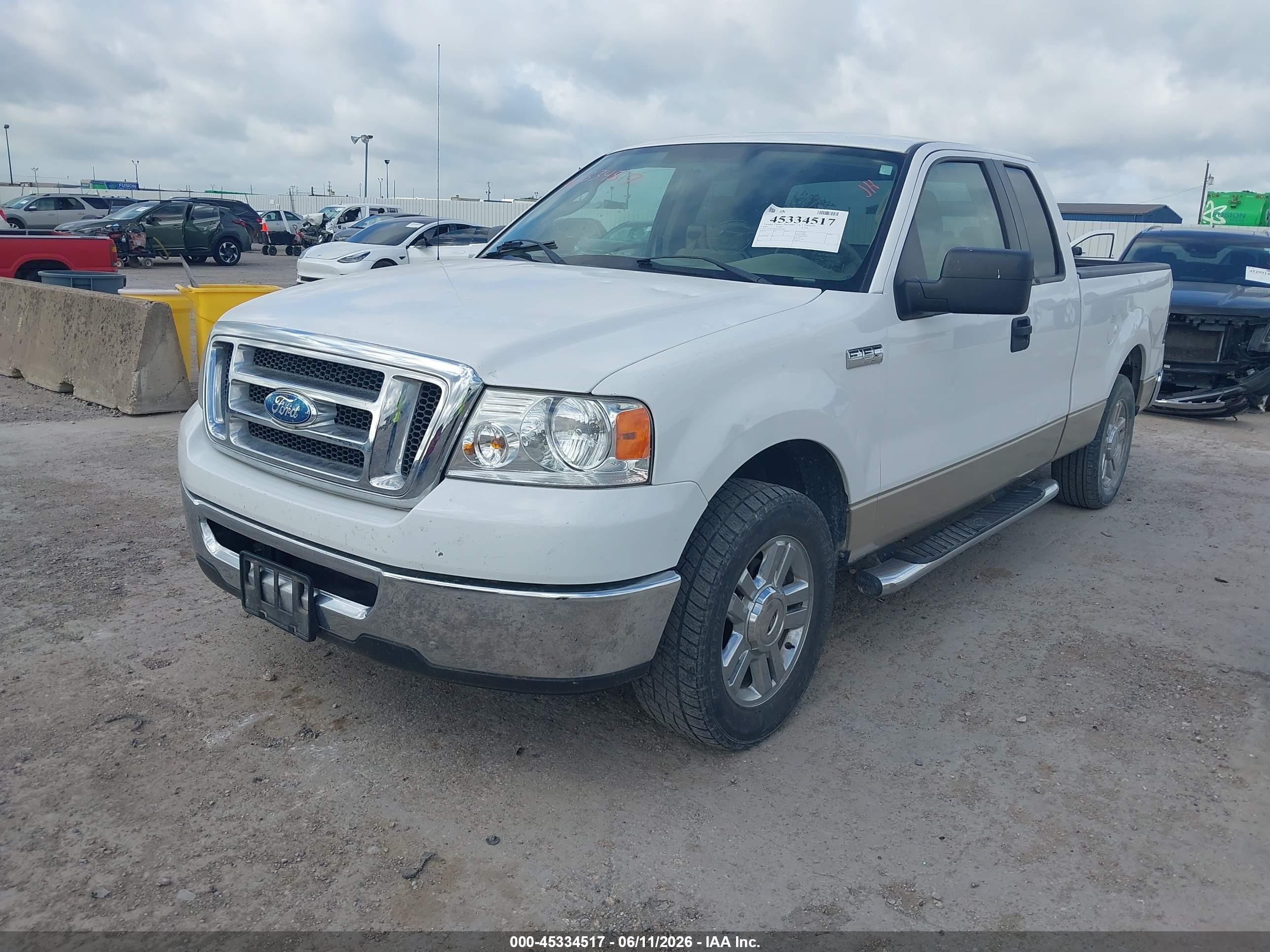 2007 Ford F-150 Stx/xl/xlt White vin: 1FTRX12W07KD16782