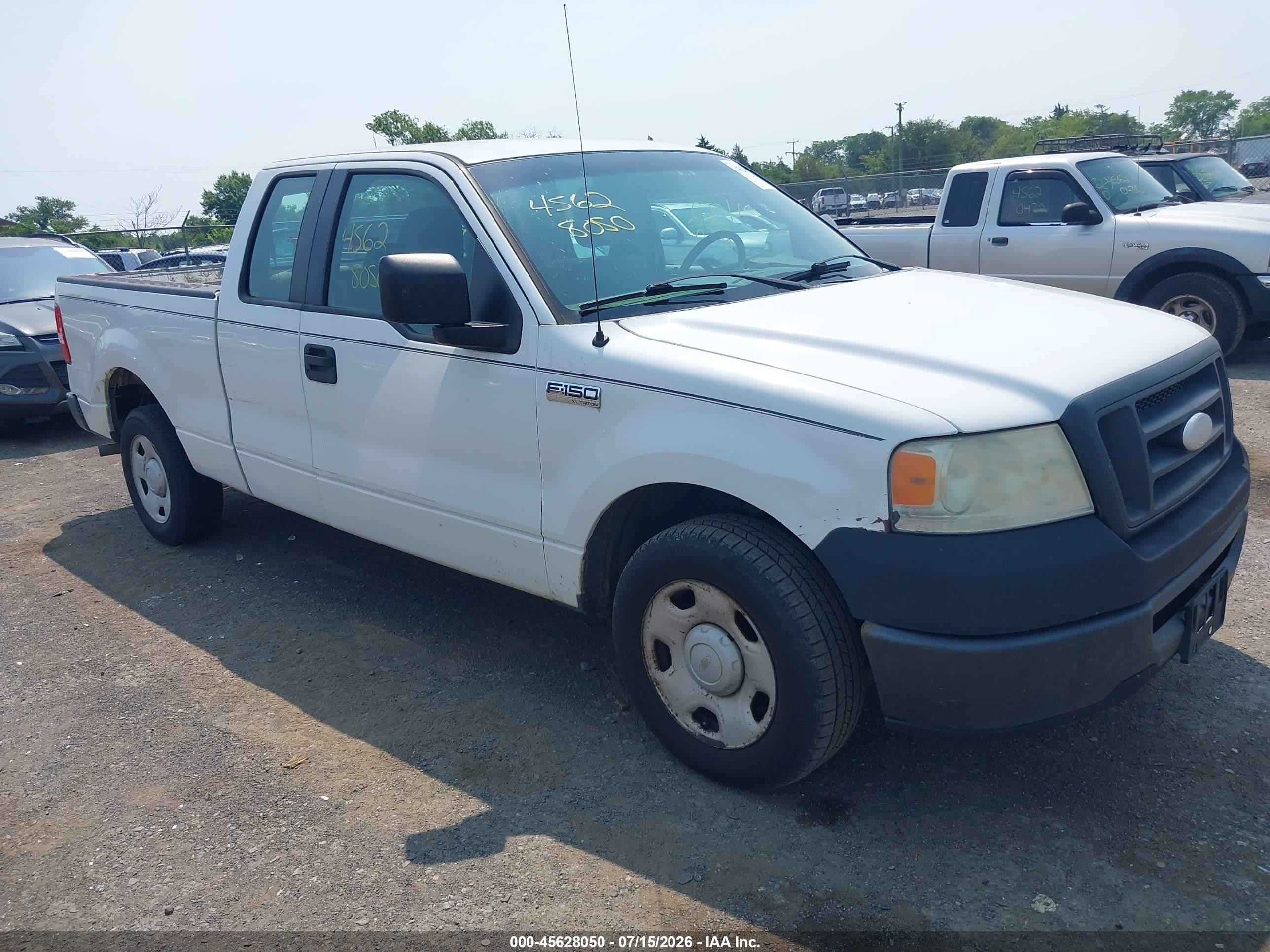 2007 Ford F-150 Stx/xl/xlt White vin: 1FTRX12W07NA87275