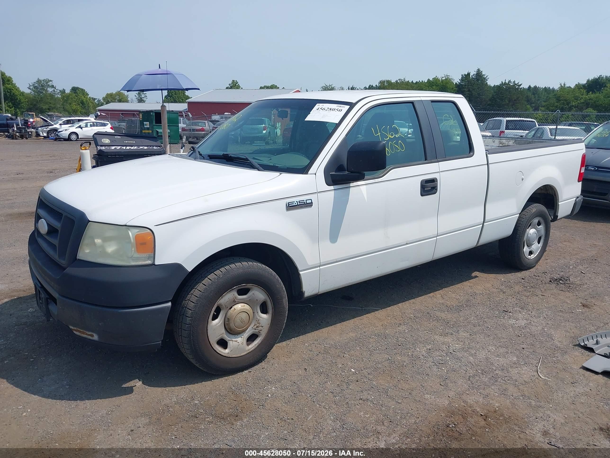 2007 Ford F-150 Stx/xl/xlt White vin: 1FTRX12W07NA87275