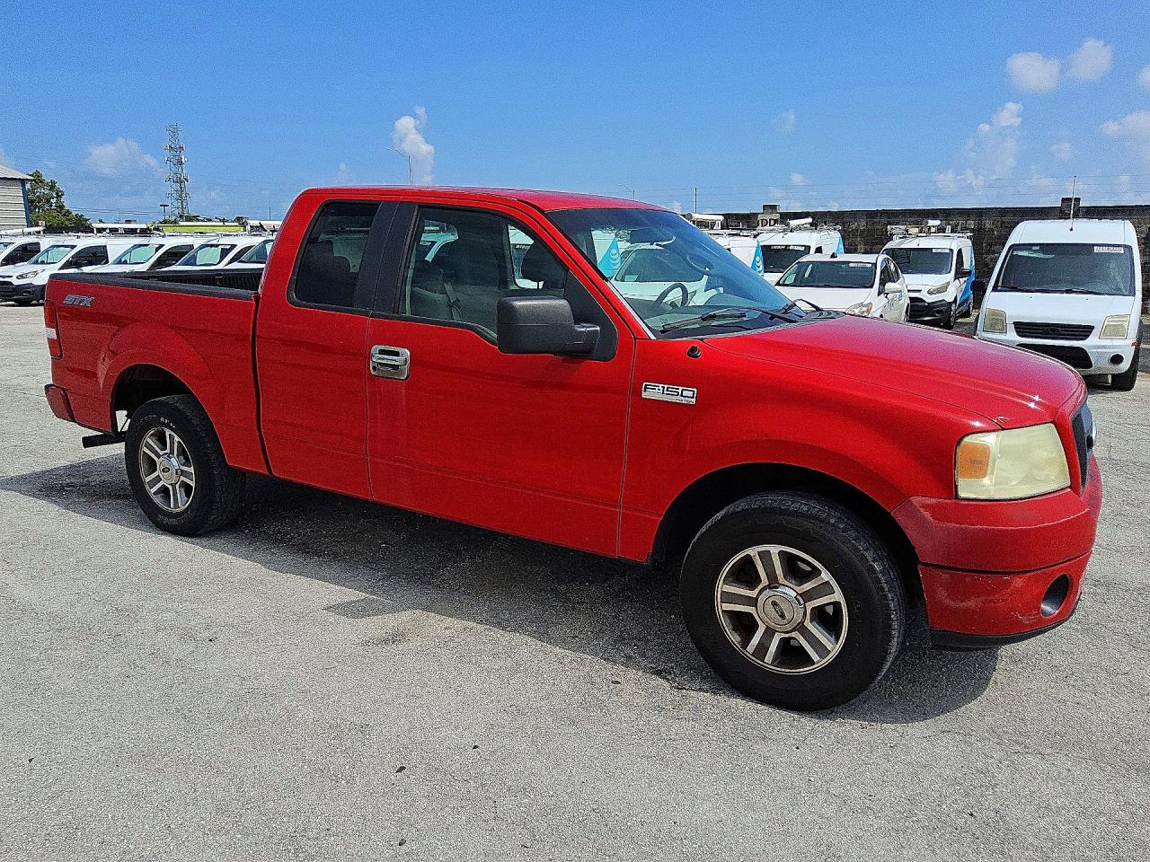 2008 Ford F150 Stx Red vin: 1FTRX12W08FC02985