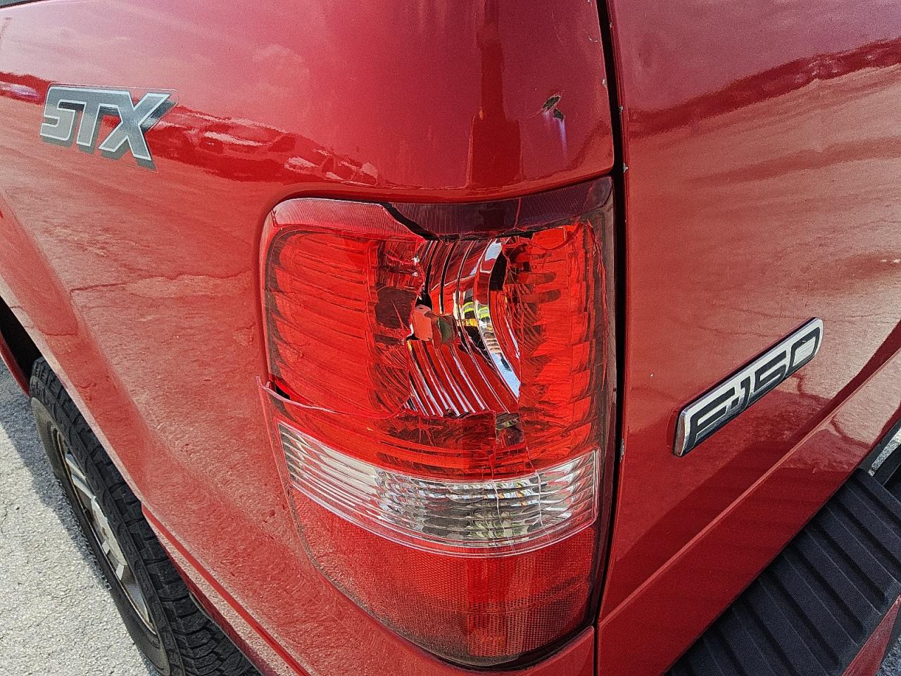 2008 Ford F150 Stx Red vin: 1FTRX12W08FC02985 Damage: Left Tail Light, Broken, Replacement Required