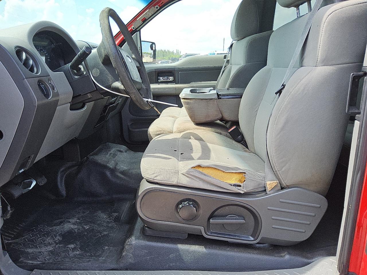 2008 Ford F150 Stx Red vin: 1FTRX12W08FC02985 Damage: Steering Wheel, Worn, Replacement Required