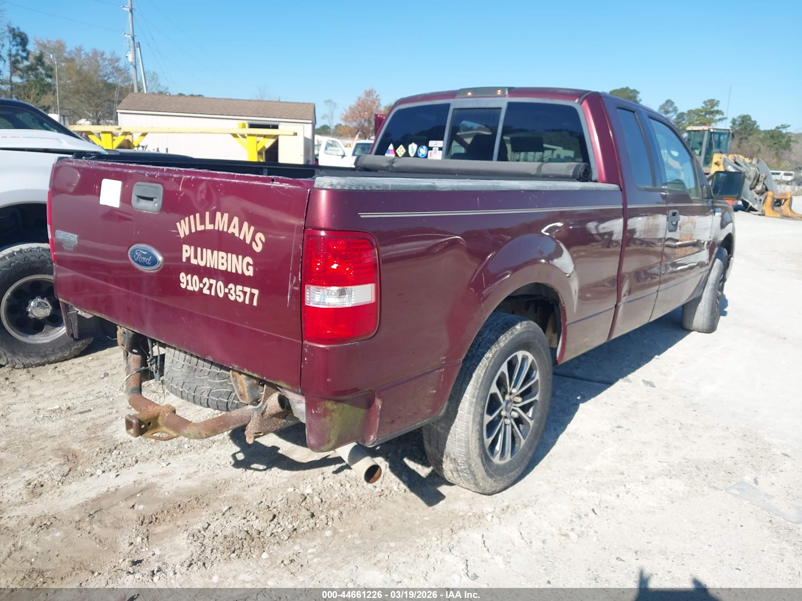 2004 Ford F-150 Stx/xl/xlt Maroon vin: 1FTRX12W14FA33943