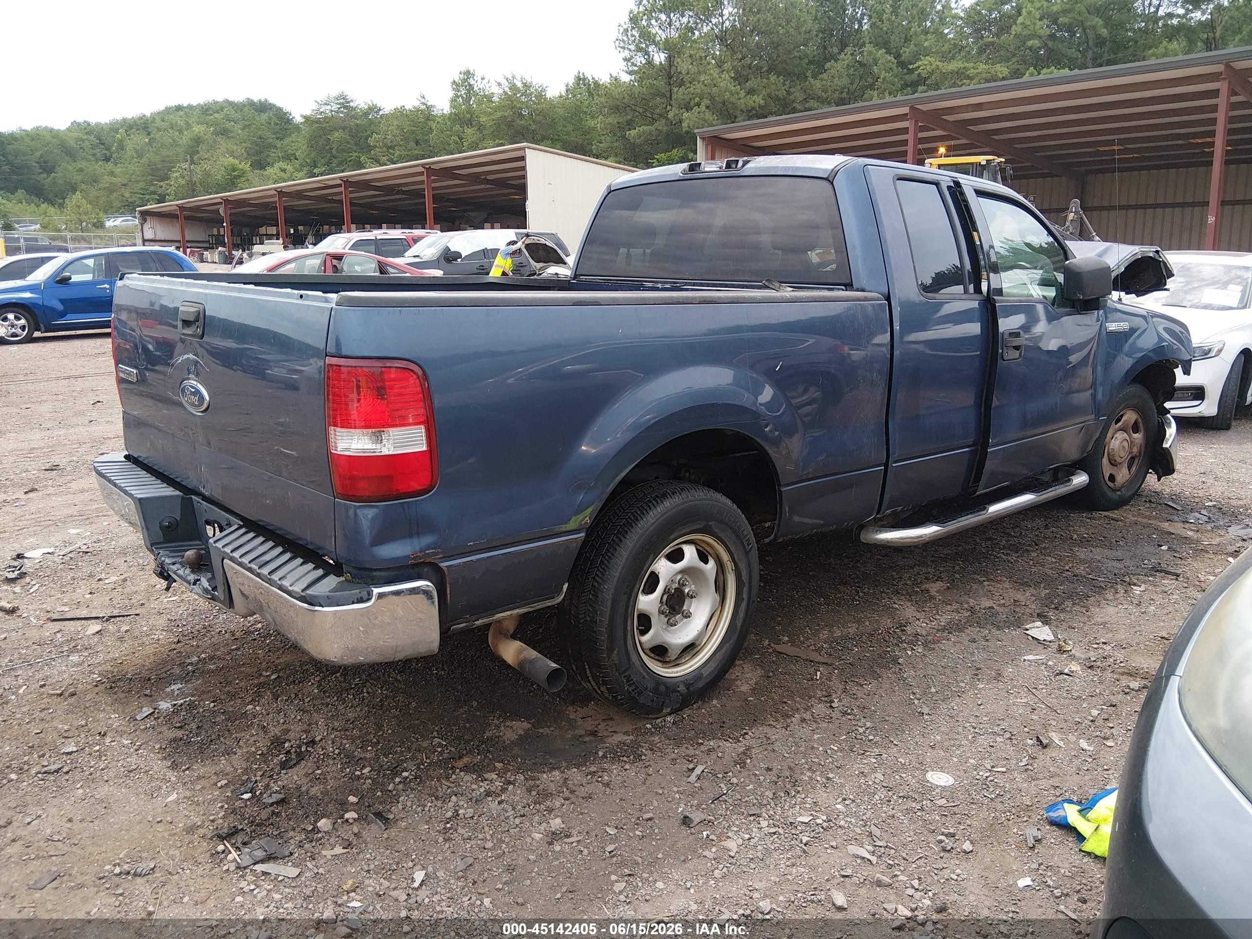 2004 Ford F-150 Stx/xl/xlt Blue vin: 1FTRX12W14KD72631
