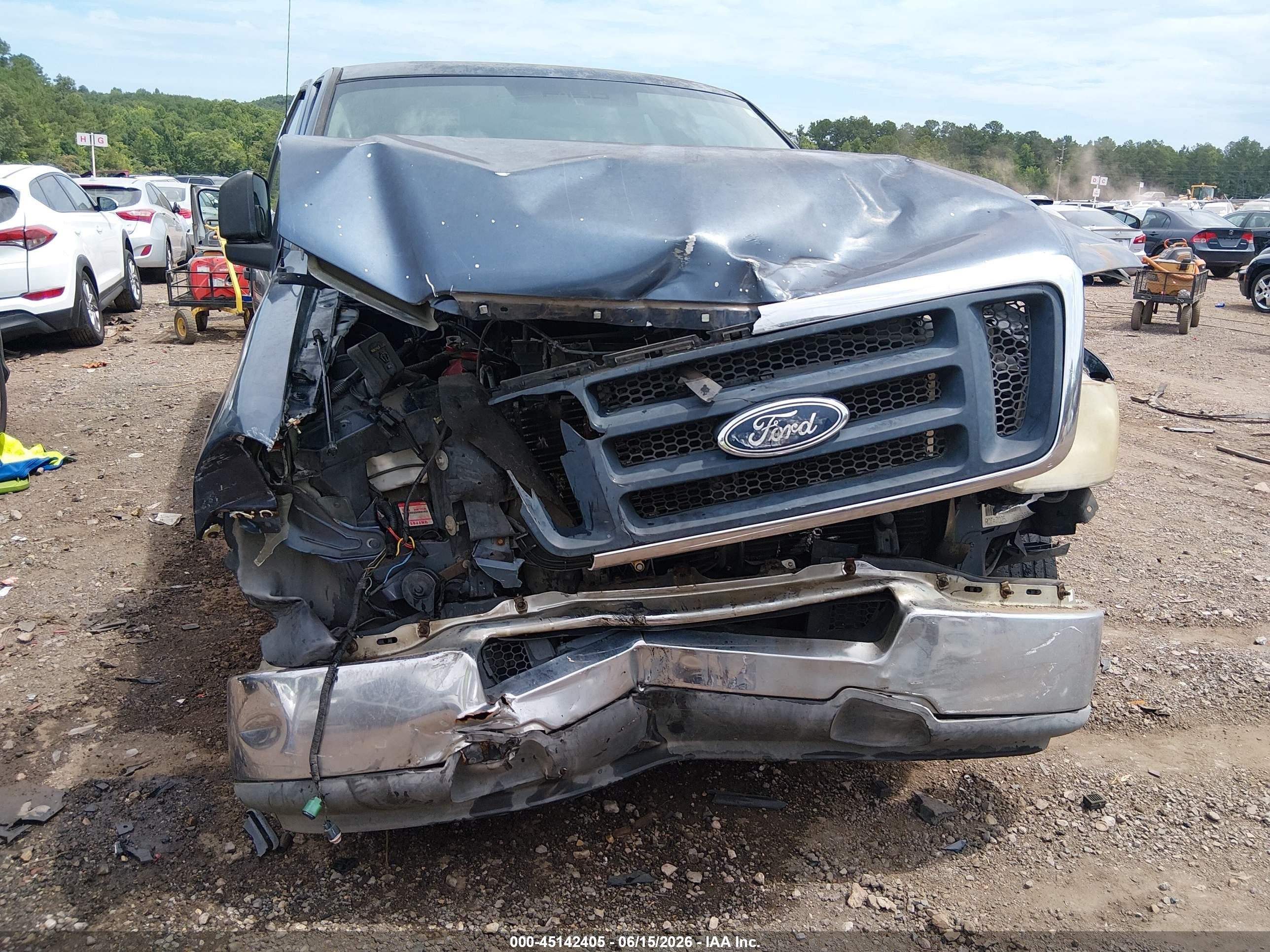2004 Ford F-150 Stx/xl/xlt Blue vin: 1FTRX12W14KD72631