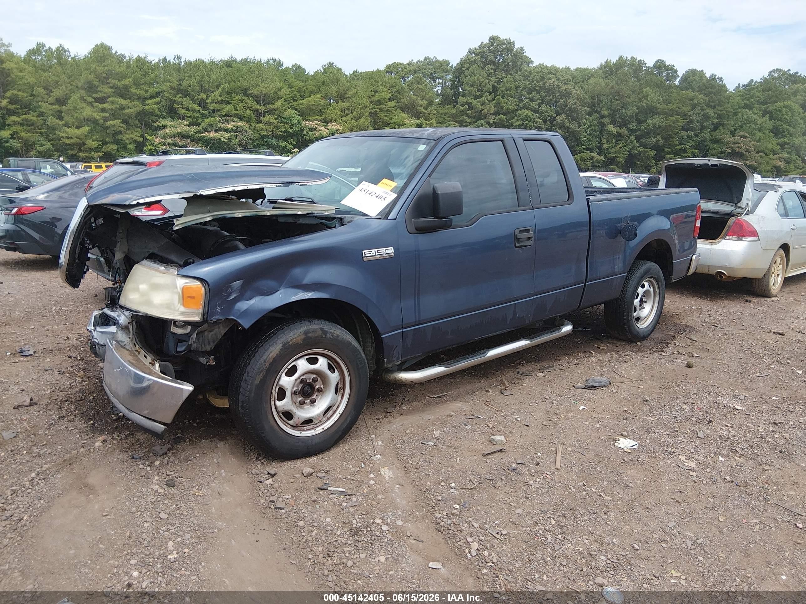 2004 Ford F-150 Stx/xl/xlt Blue vin: 1FTRX12W14KD72631