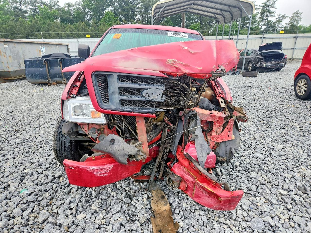 2005 Ford F150 Red vin: 1FTRX12W15FA89561
