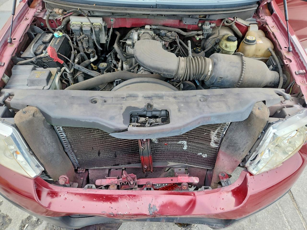 2005 Ford F150 Burgundy vin: 1FTRX12W15FB47152
