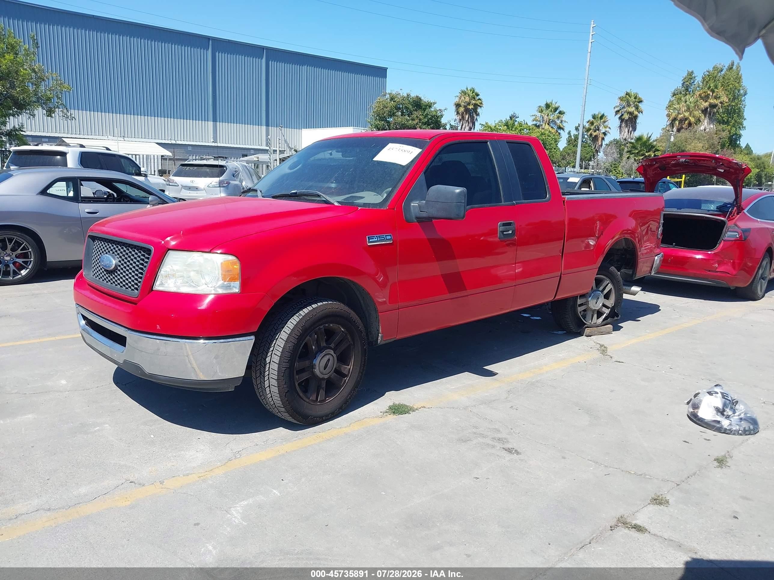 2006 Ford F-150 Stx/xl/xlt Red vin: 1FTRX12W16KA81940