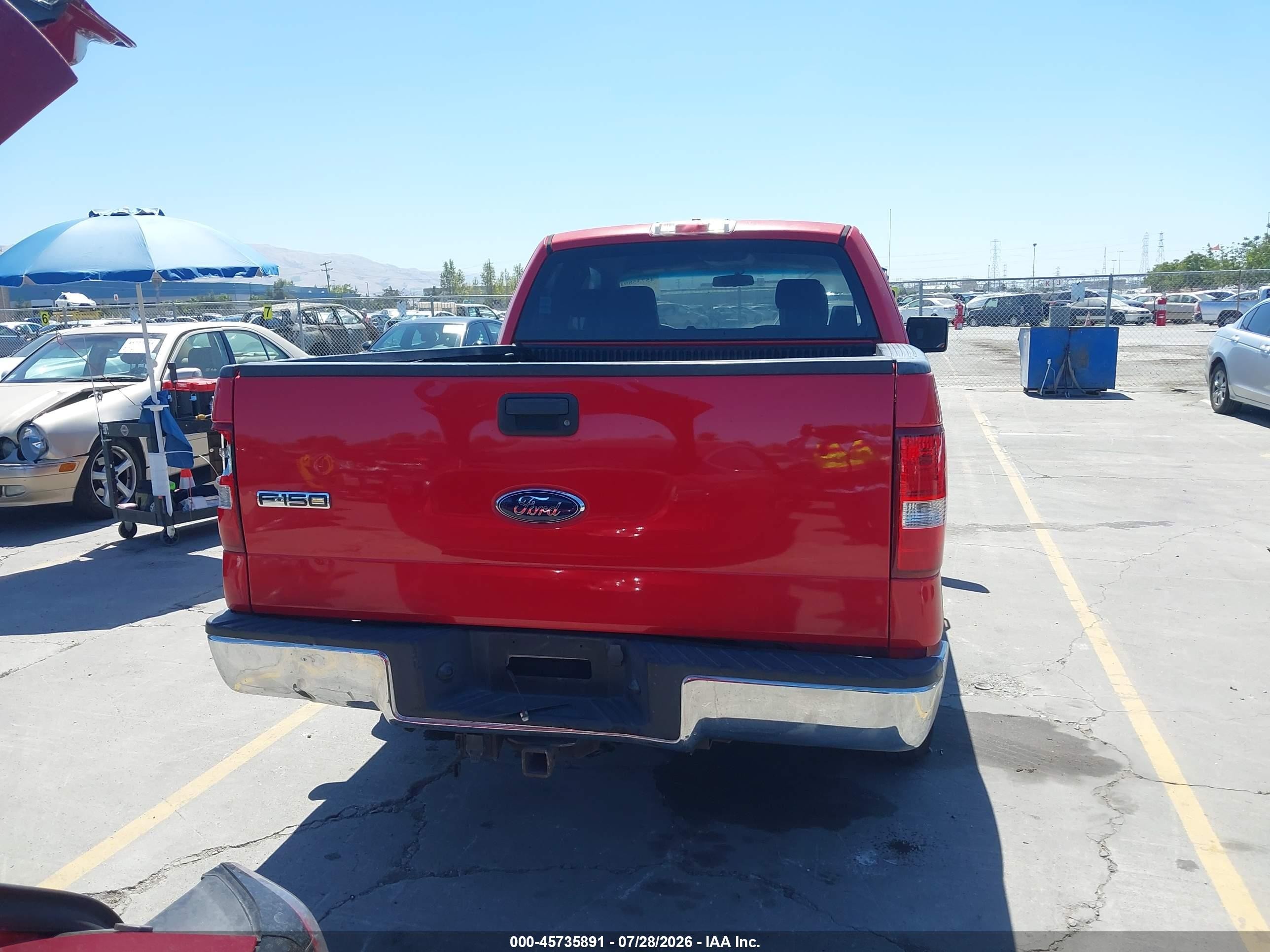 2006 Ford F-150 Stx/xl/xlt Red vin: 1FTRX12W16KA81940