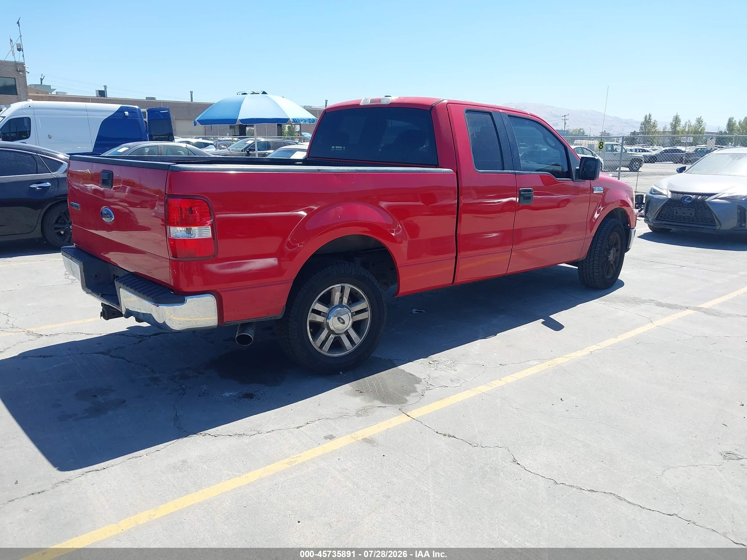2006 Ford F-150 Stx/xl/xlt Red vin: 1FTRX12W16KA81940
