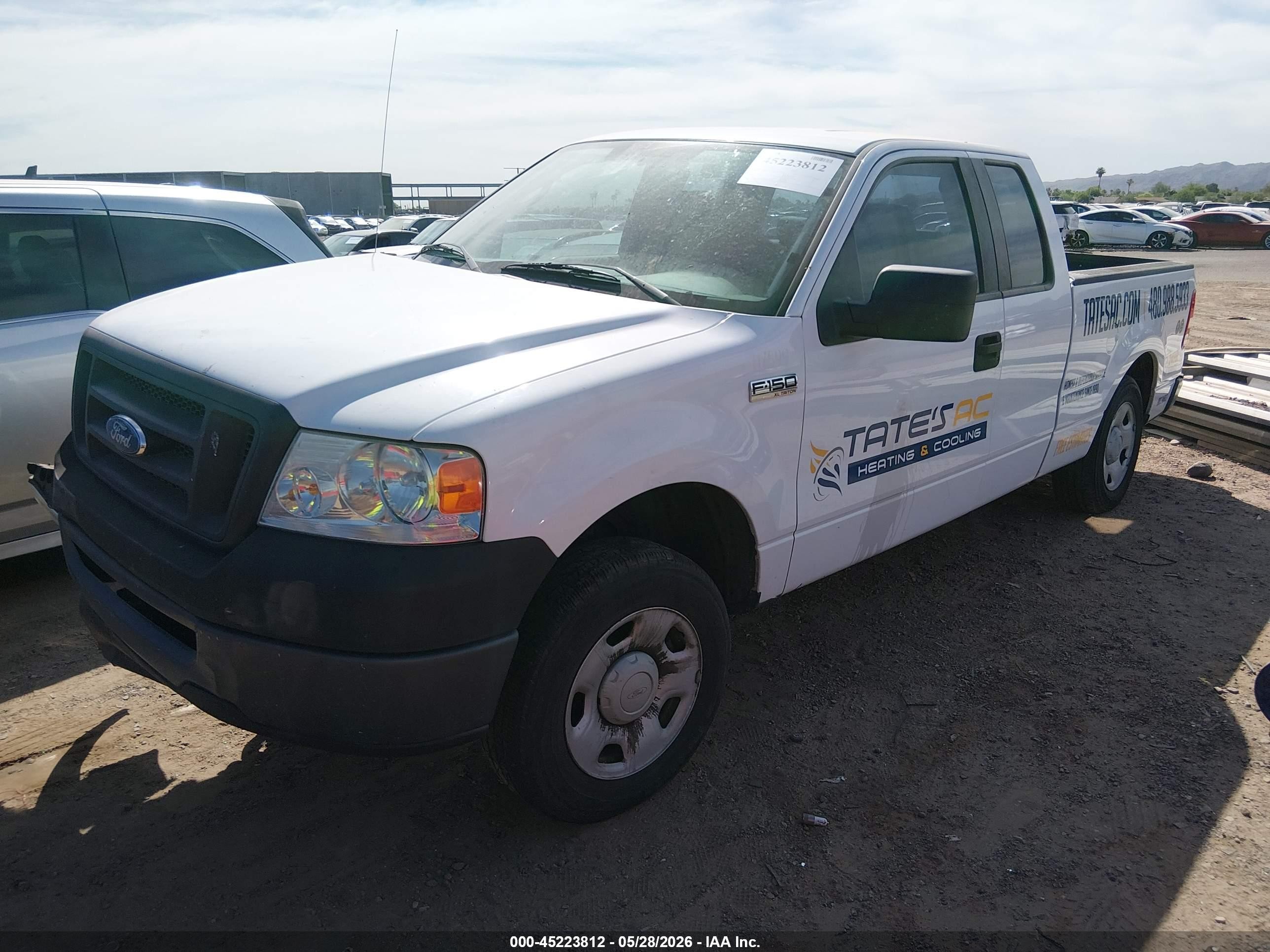2007 Ford F-150 Stx/xl/xlt White vin: 1FTRX12W17FB33335
