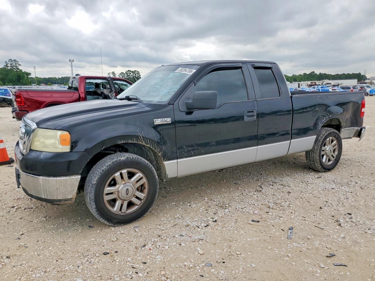 2007 Ford F150 Black vin: 1FTRX12W17FB34730