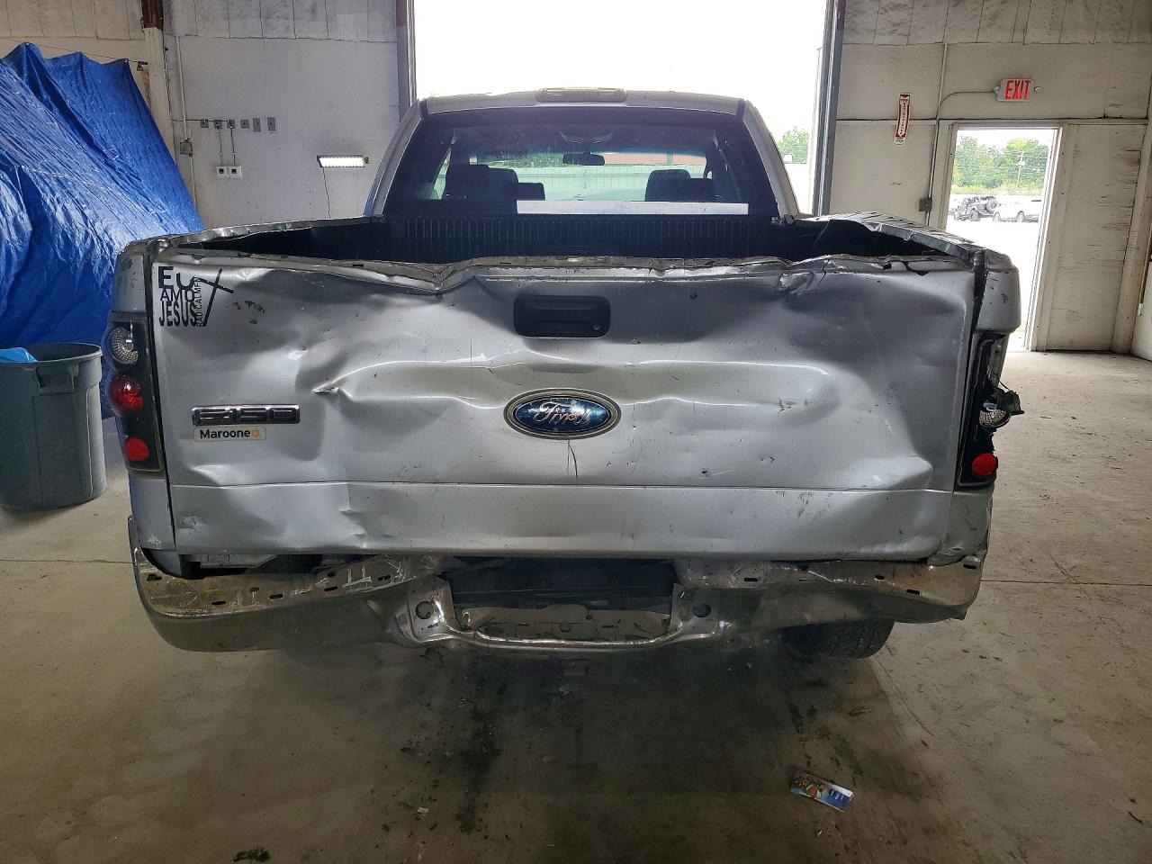2008 Ford F150 Silver vin: 1FTRX12W18FA45435