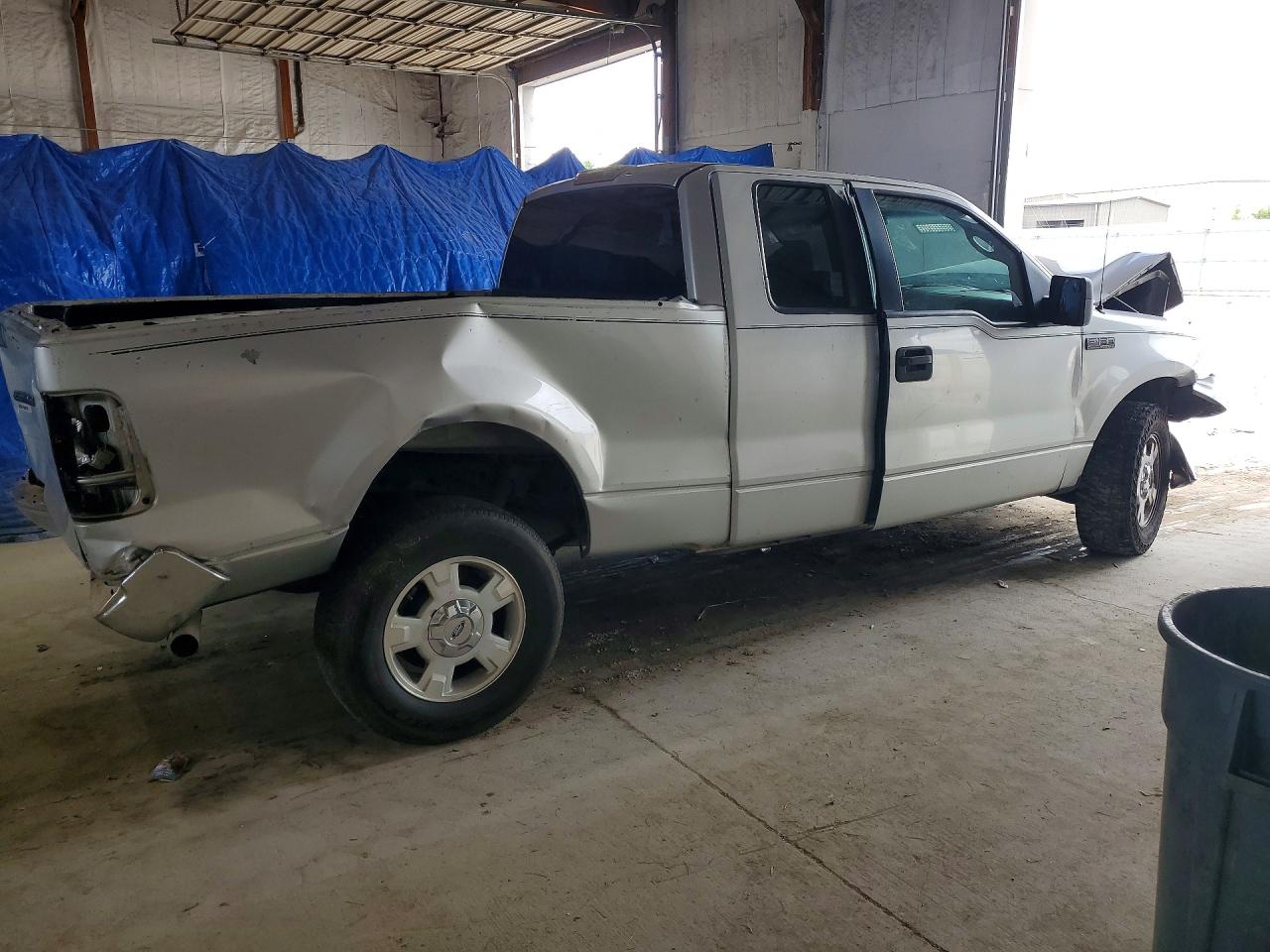 2008 Ford F150 Silver vin: 1FTRX12W18FA45435