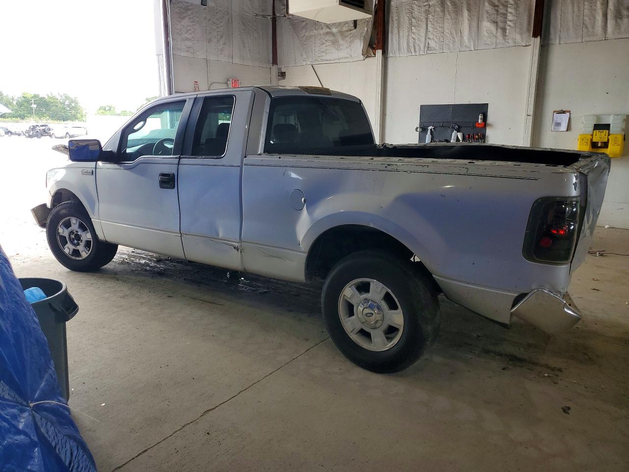 2008 Ford F150 Silver vin: 1FTRX12W18FA45435