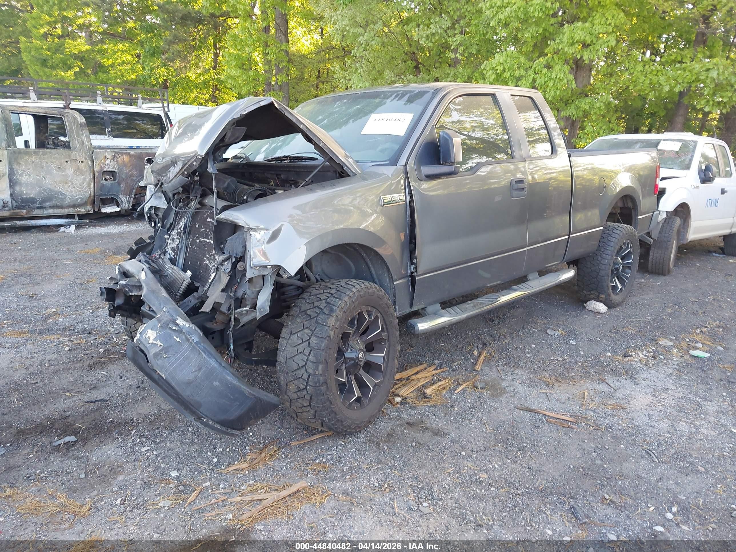 2008 Ford F-150 Fx2/stx/xl/xlt Gray vin: 1FTRX12W18FA79018
