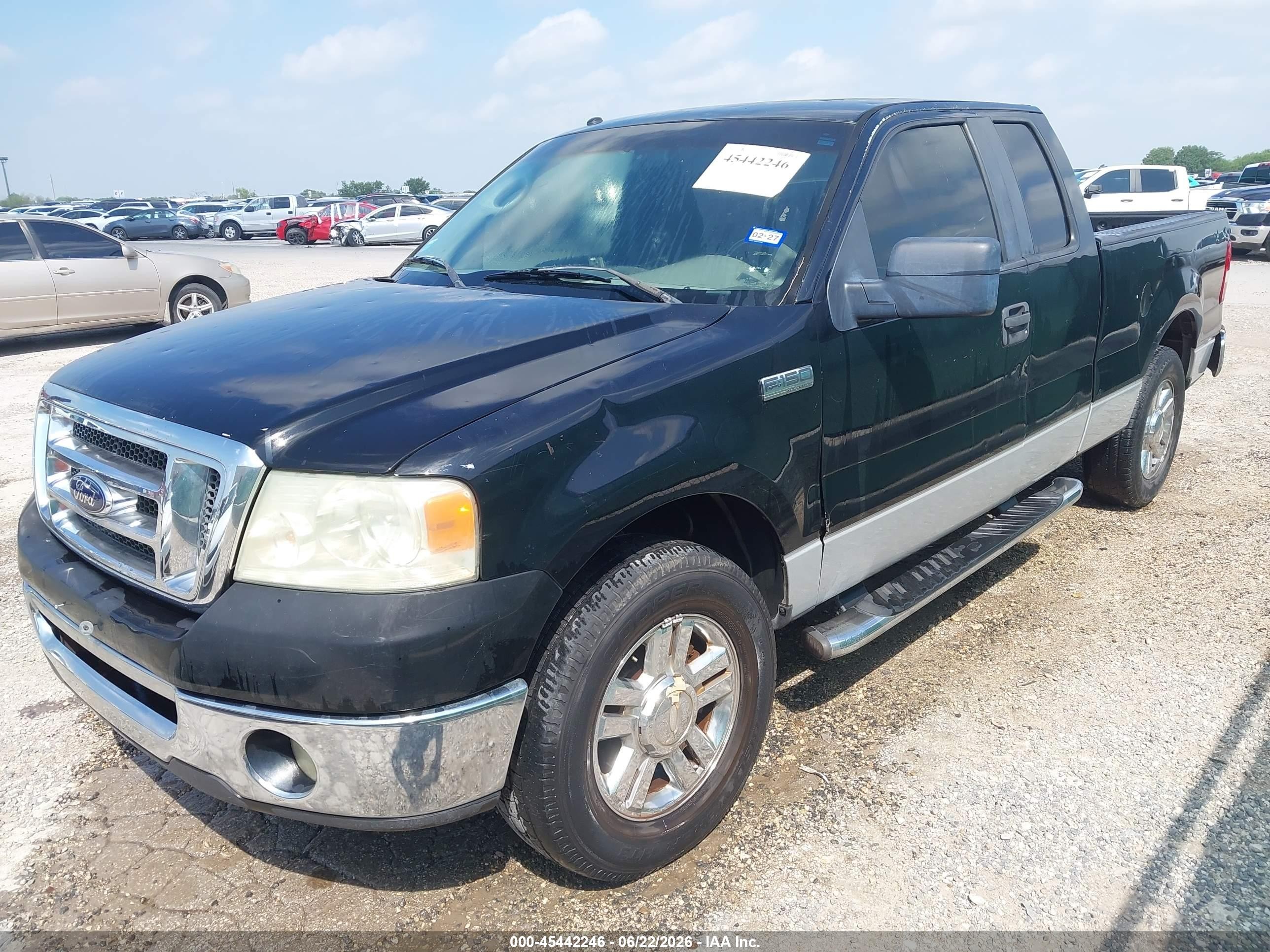 2008 Ford F-150   Black vin: 1FTRX12W18FC11971