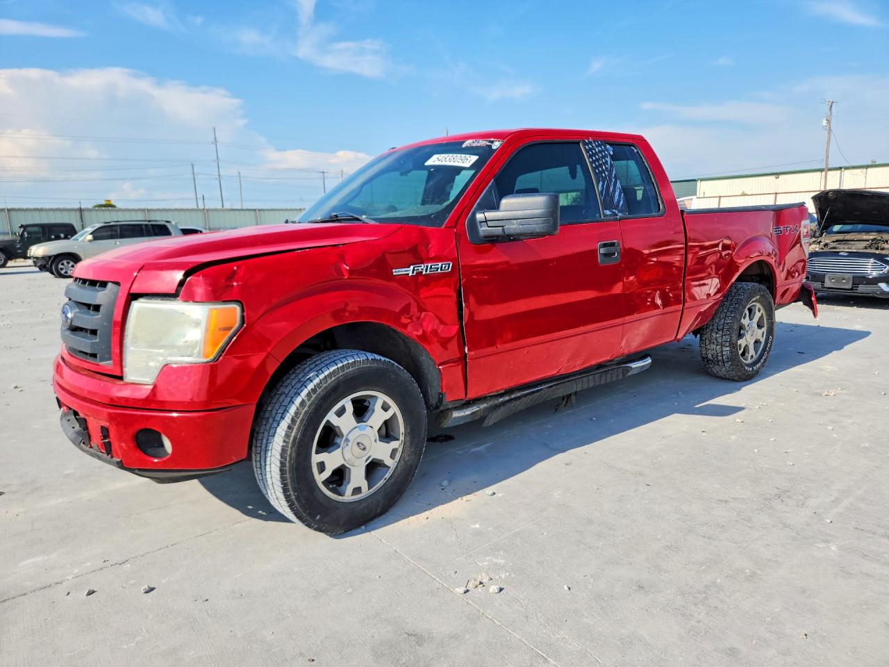 2009 Ford F150 Super Cab Red vin: 1FTRX12W19FA41371