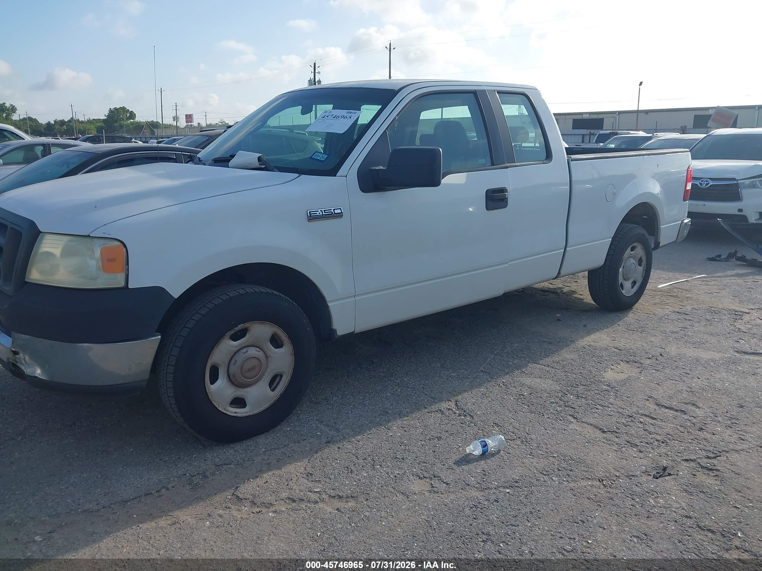 2005 Ford F-150 Stx/xl/xlt White vin: 1FTRX12W25FB37214