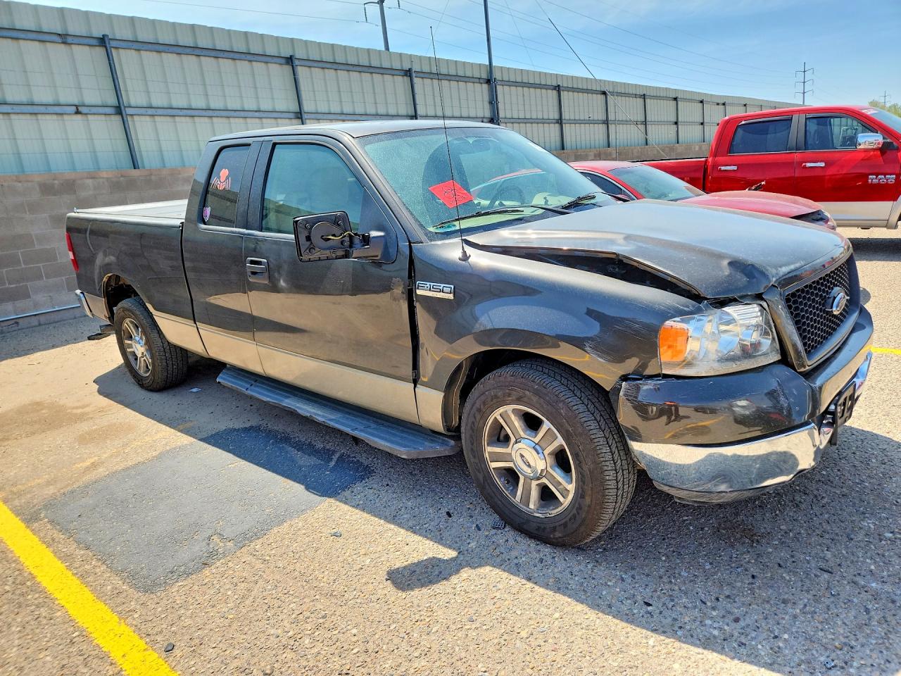 2005 Ford F150 Gray vin: 1FTRX12W25NA57353