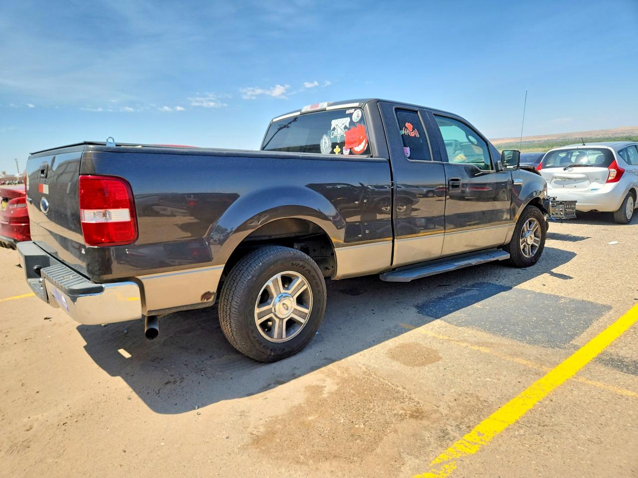 2005 Ford F150 Gray vin: 1FTRX12W25NA57353