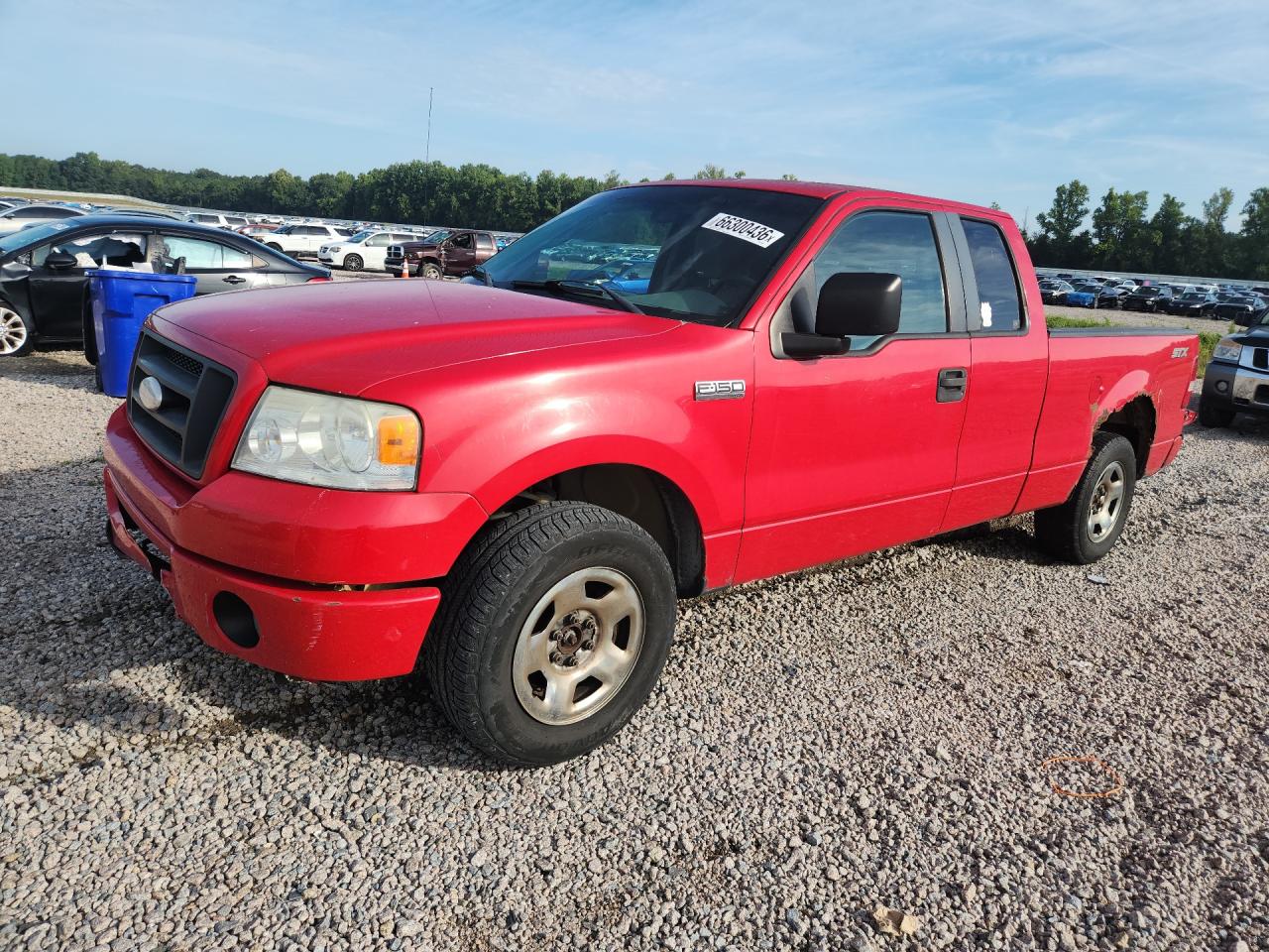 2007 Ford F150 Red vin: 1FTRX12W27FA39688