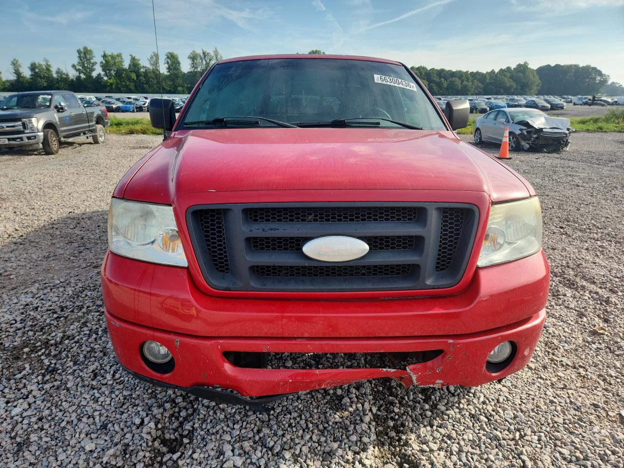2007 Ford F150 Red vin: 1FTRX12W27FA39688