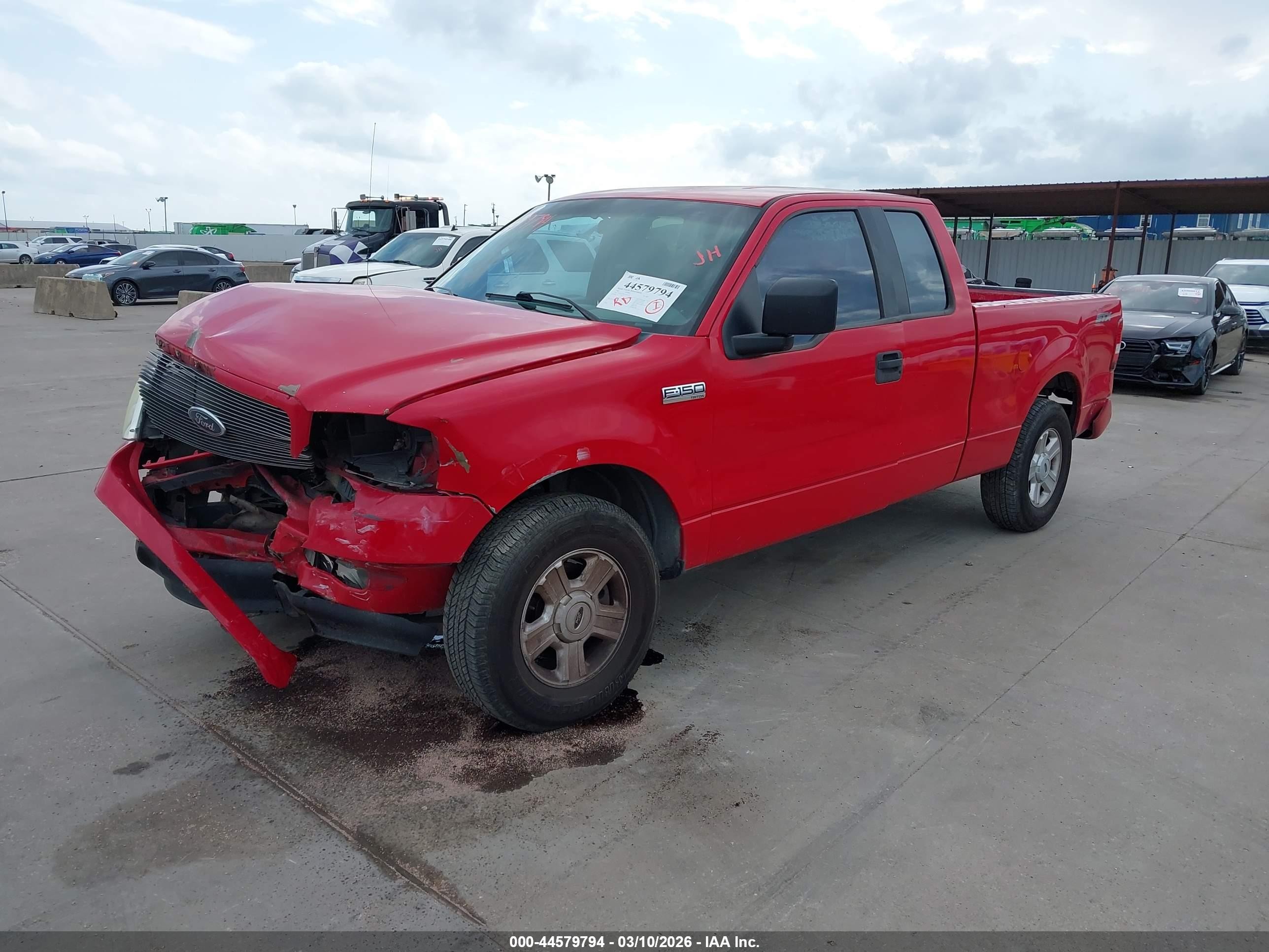2005 Ford F-150 Stx/xl/xlt Red vin: 1FTRX12W35FA95331