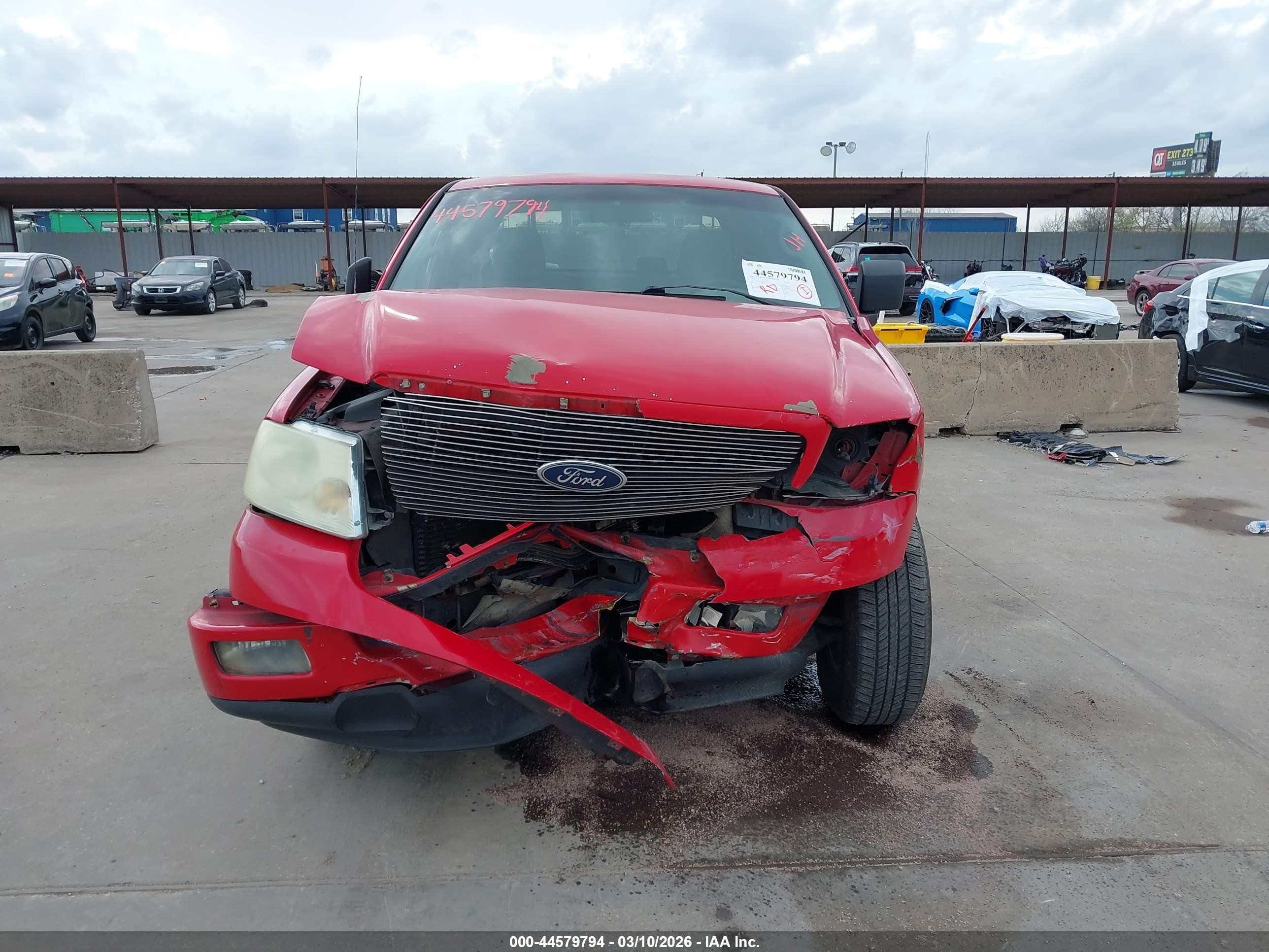2005 Ford F-150 Stx/xl/xlt Red vin: 1FTRX12W35FA95331