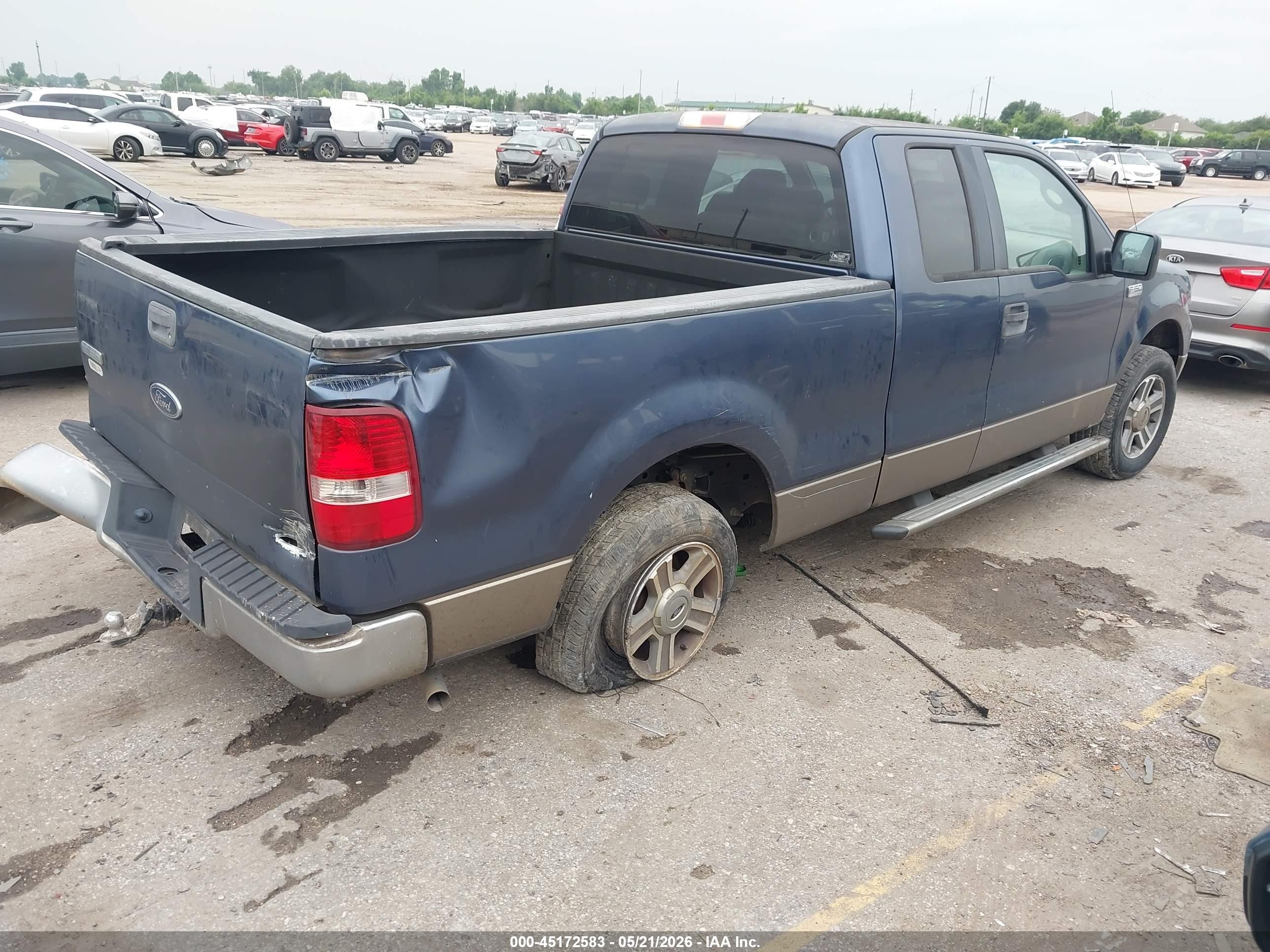 2005 Ford F-150 Stx/xl/xlt Blue vin: 1FTRX12W35FB72442