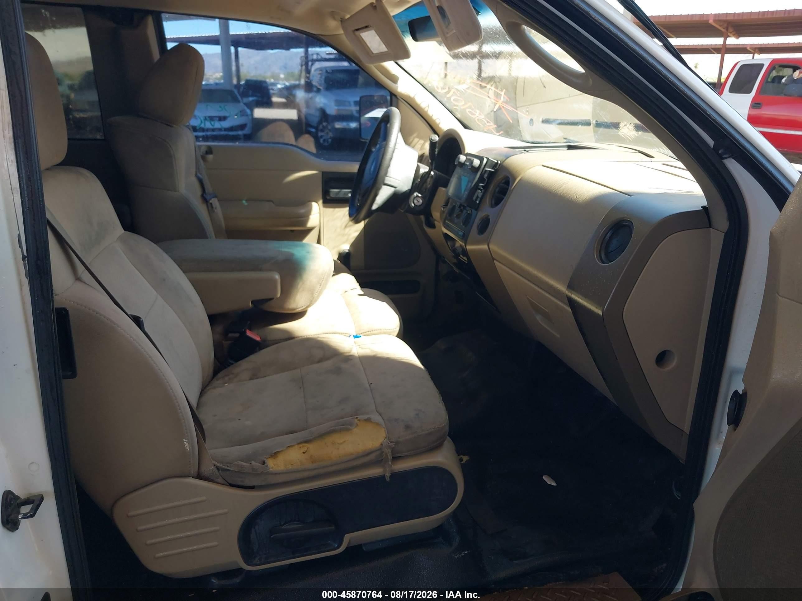2005 Ford F-150 Stx/xl/xlt White vin: 1FTRX12W35NB78246