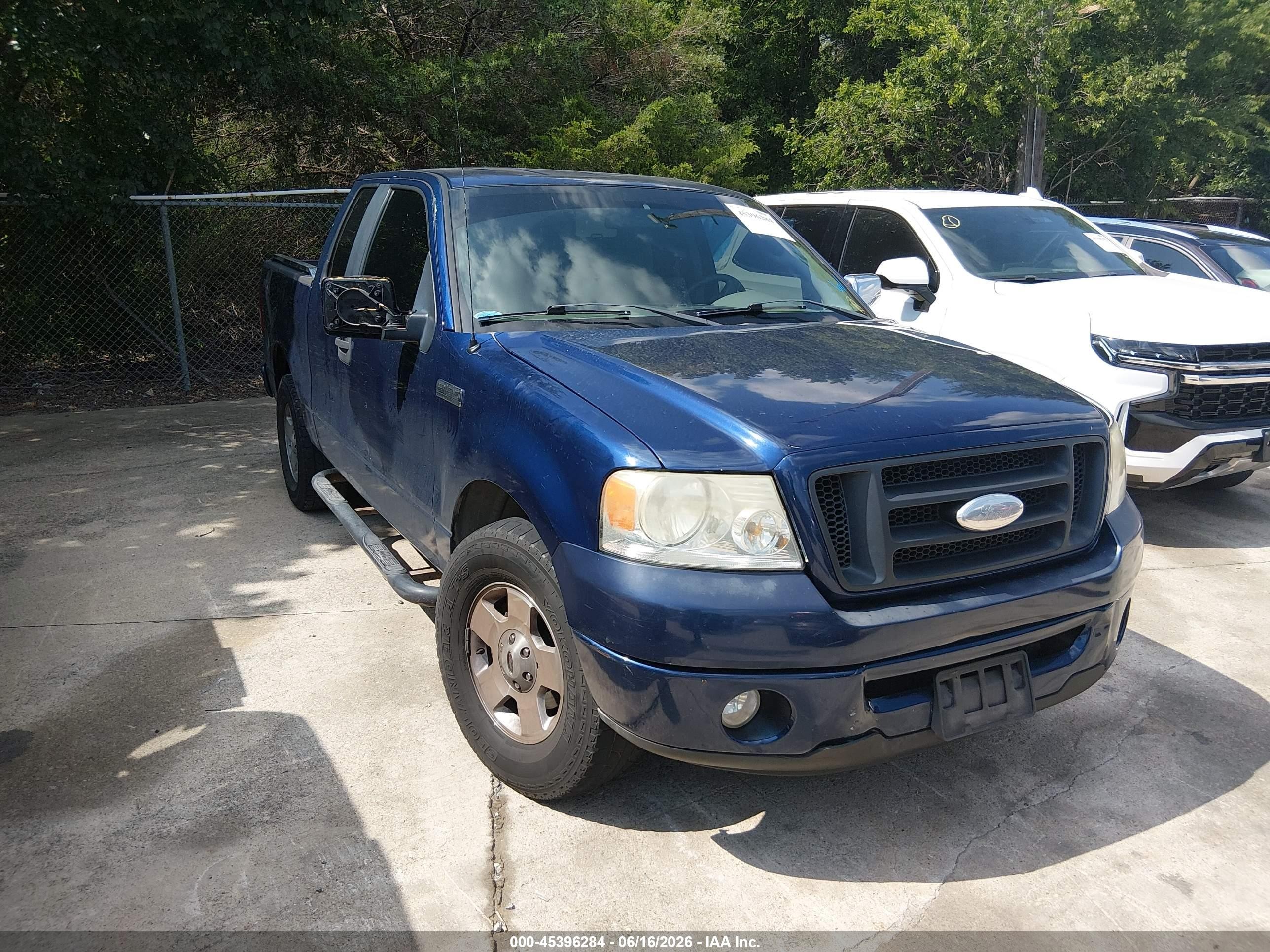 2007 Ford F-150 Stx/xl/xlt Blue vin: 1FTRX12W37FA38937