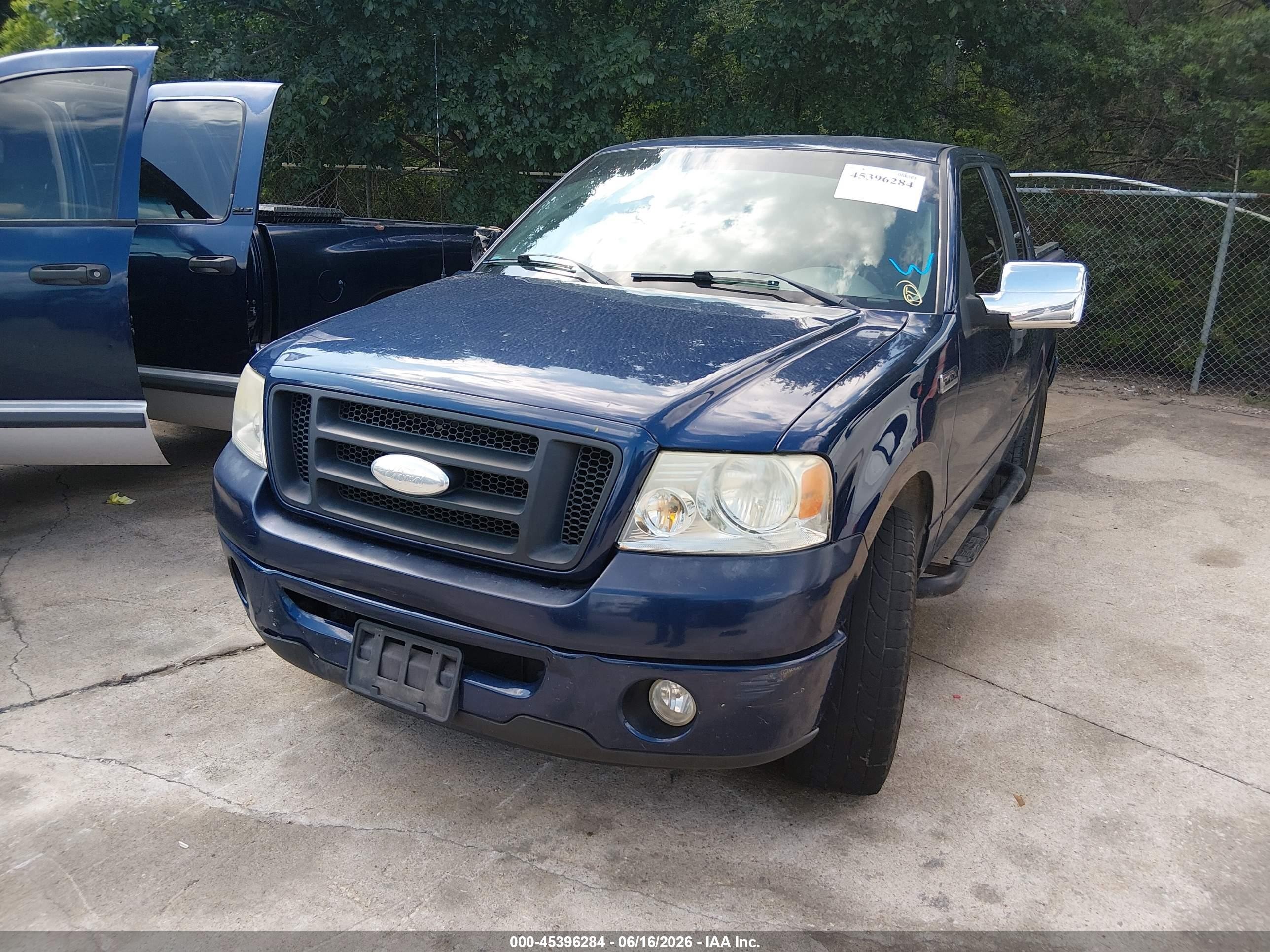 2007 Ford F-150 Stx/xl/xlt Blue vin: 1FTRX12W37FA38937