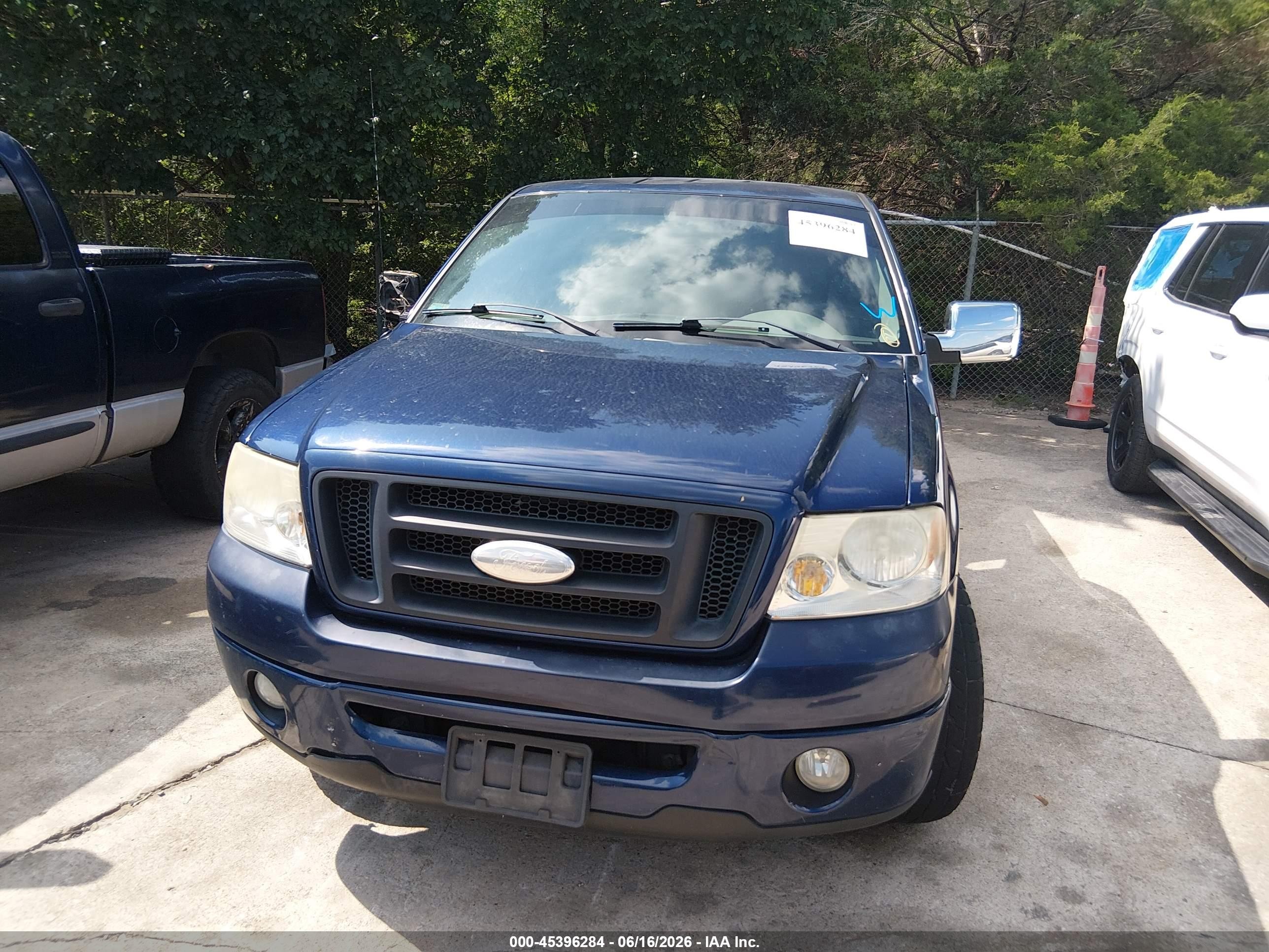 2007 Ford F-150 Stx/xl/xlt Blue vin: 1FTRX12W37FA38937