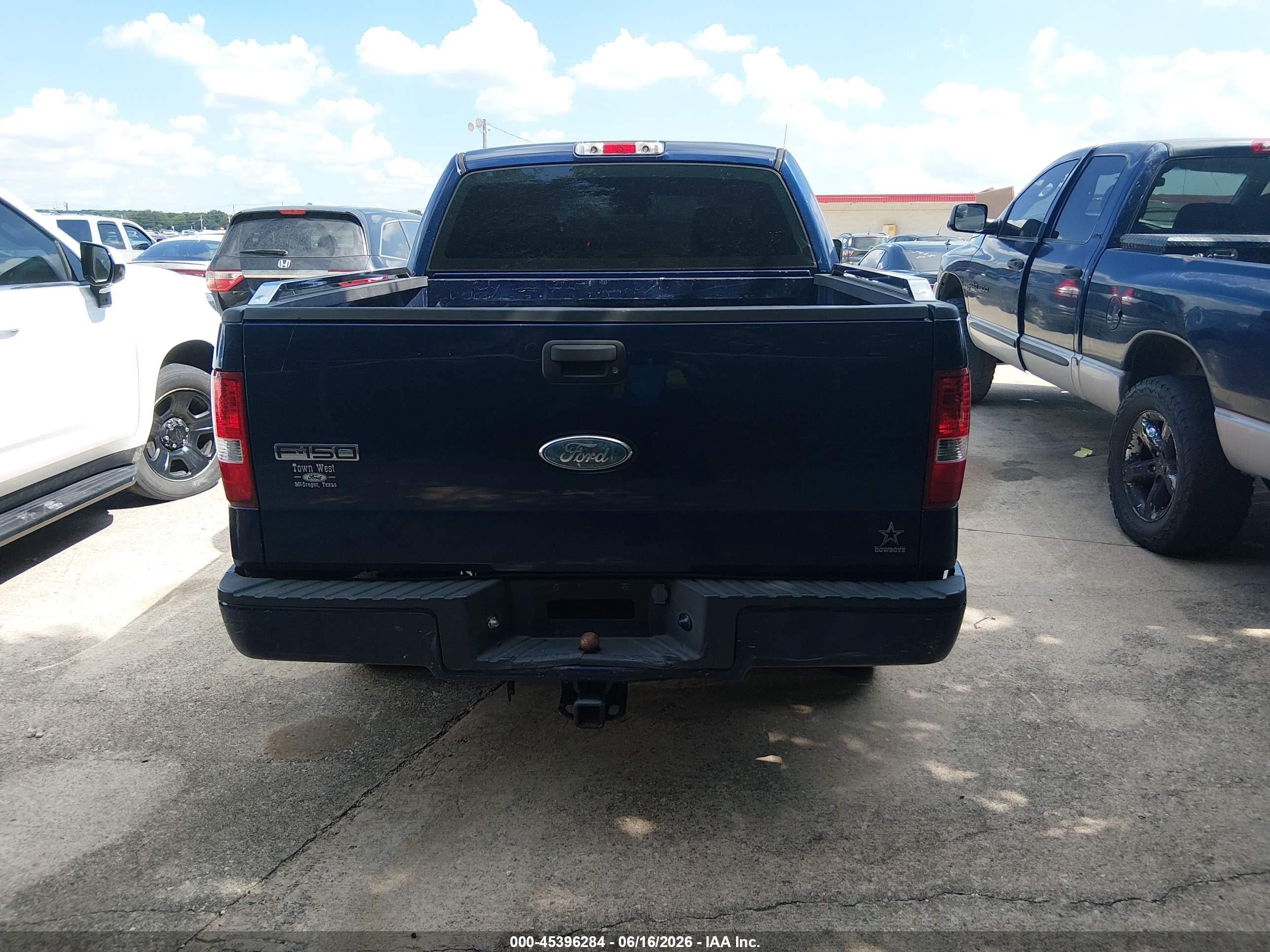 2007 Ford F-150 Stx/xl/xlt Blue vin: 1FTRX12W37FA38937