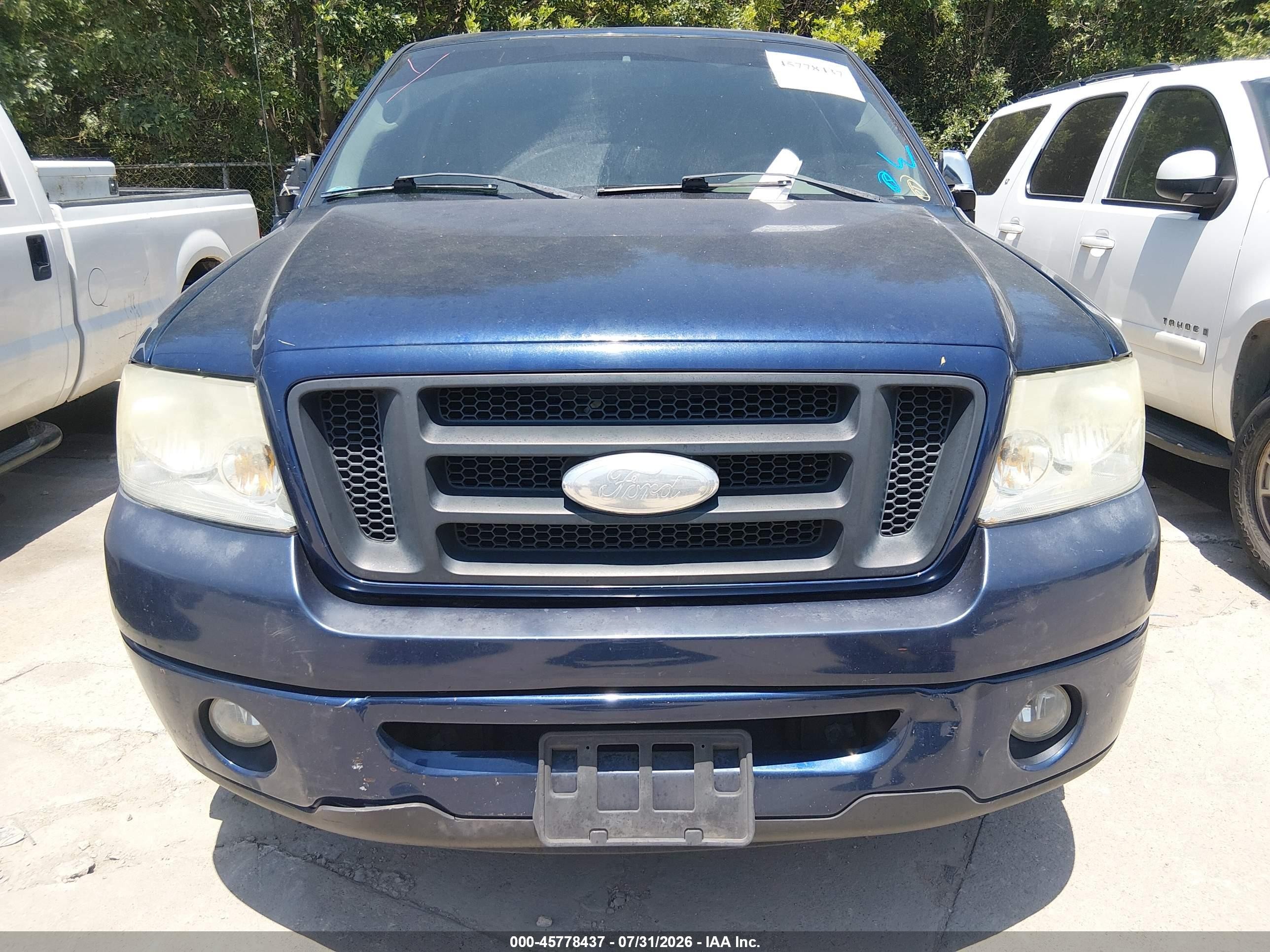 2007 Ford F-150 Stx/xl/xlt Navy vin: 1FTRX12W37FA38937