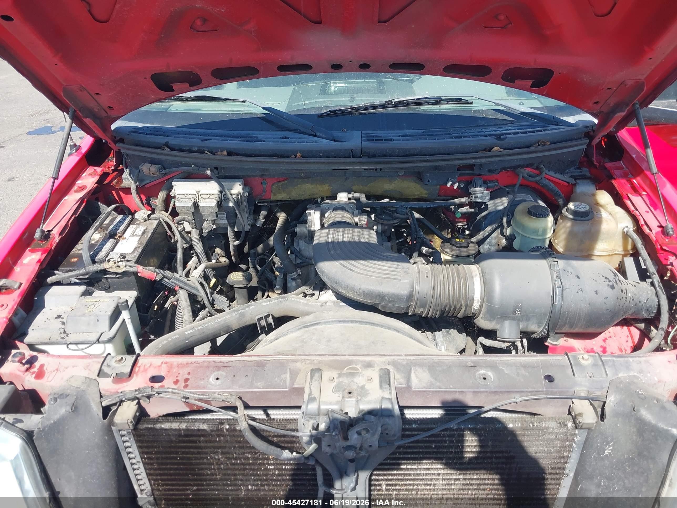 2004 Ford F-150 Stx/xl/xlt Red vin: 1FTRX12W44NB84281