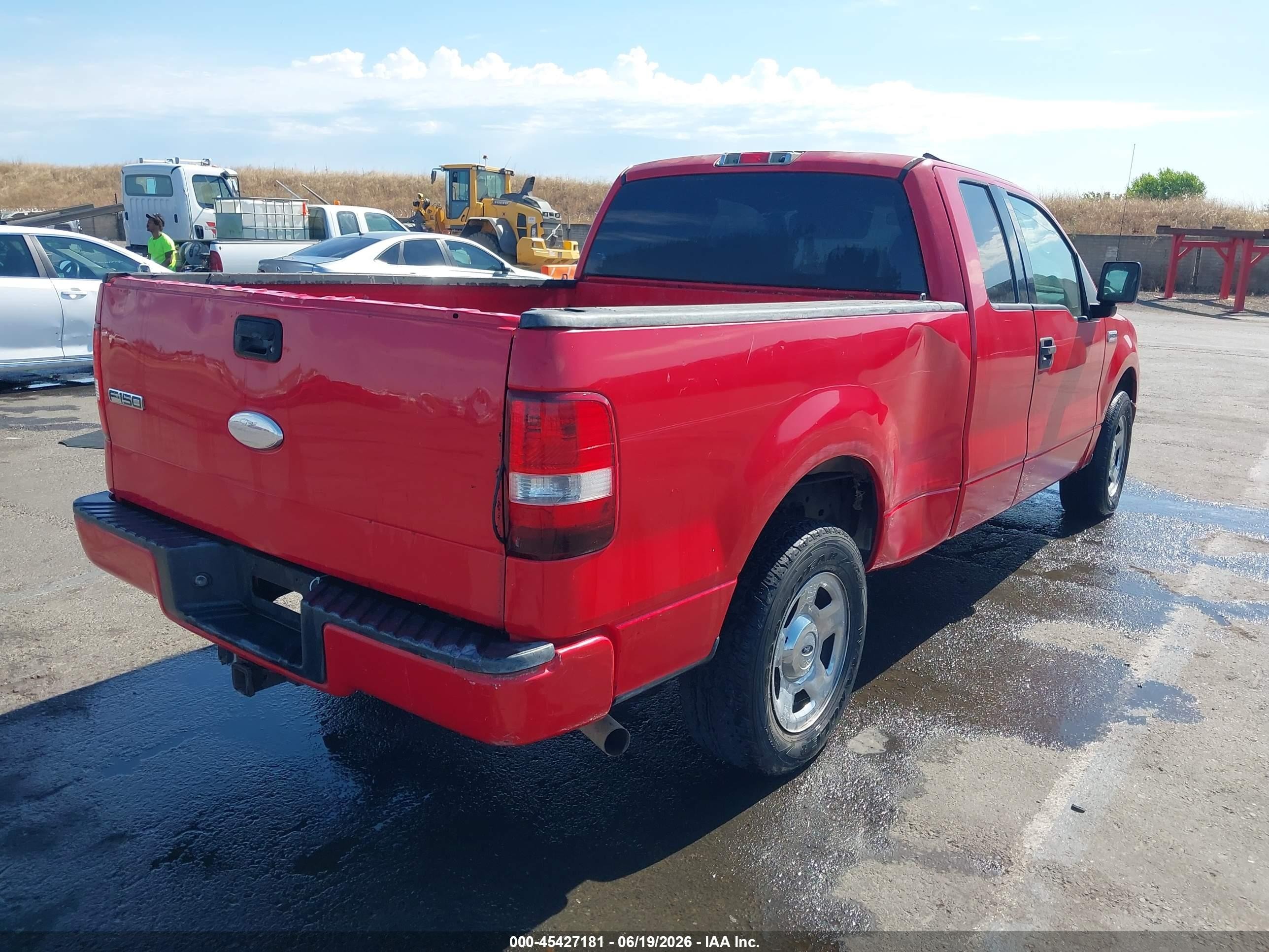 2004 Ford F-150 Stx/xl/xlt Red vin: 1FTRX12W44NB84281