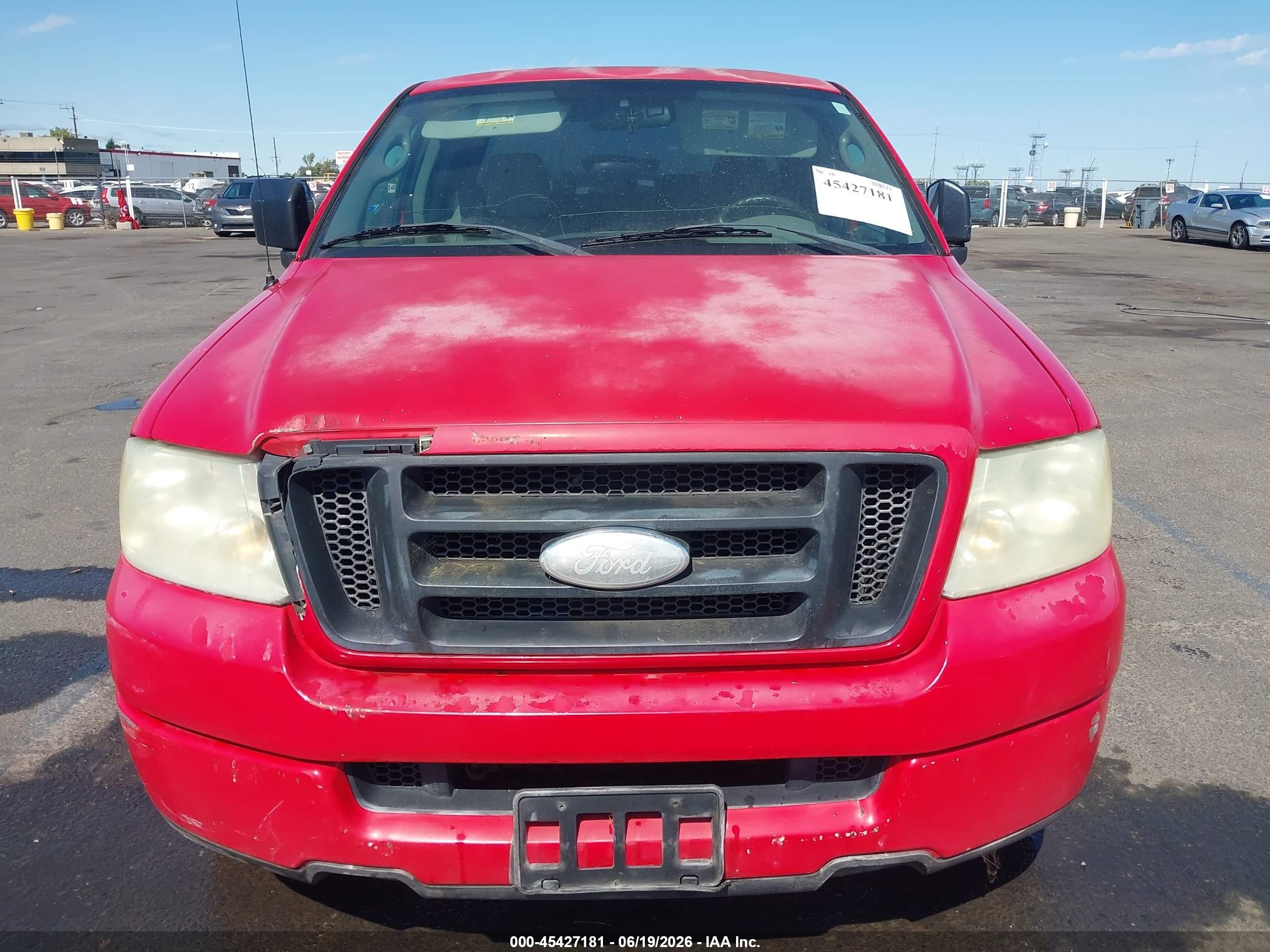 2004 Ford F-150 Stx/xl/xlt Red vin: 1FTRX12W44NB84281