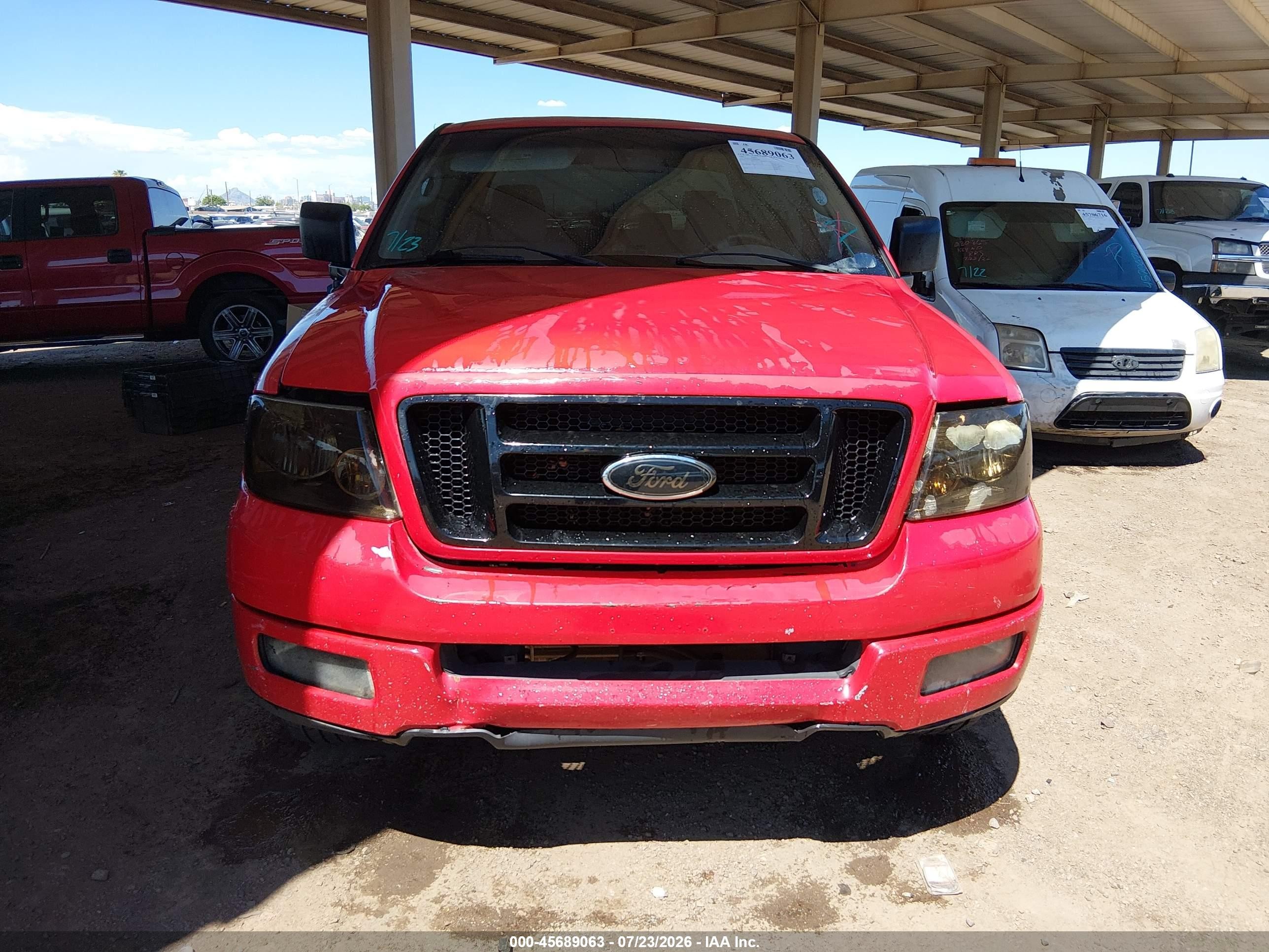 2005 Ford F-150 Stx/xl/xlt Красный vin: 1FTRX12W45KB71663