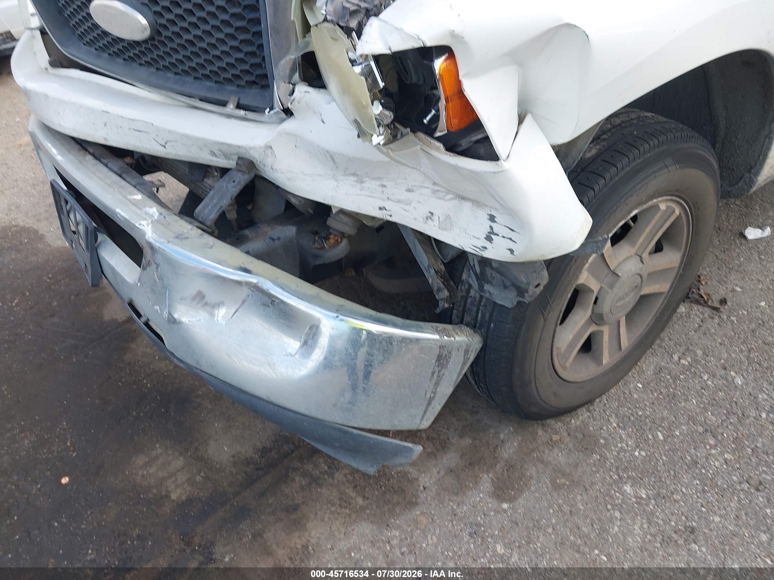 2007 Ford F-150 Stx/xl/xlt White vin: 1FTRX12W47NA05595