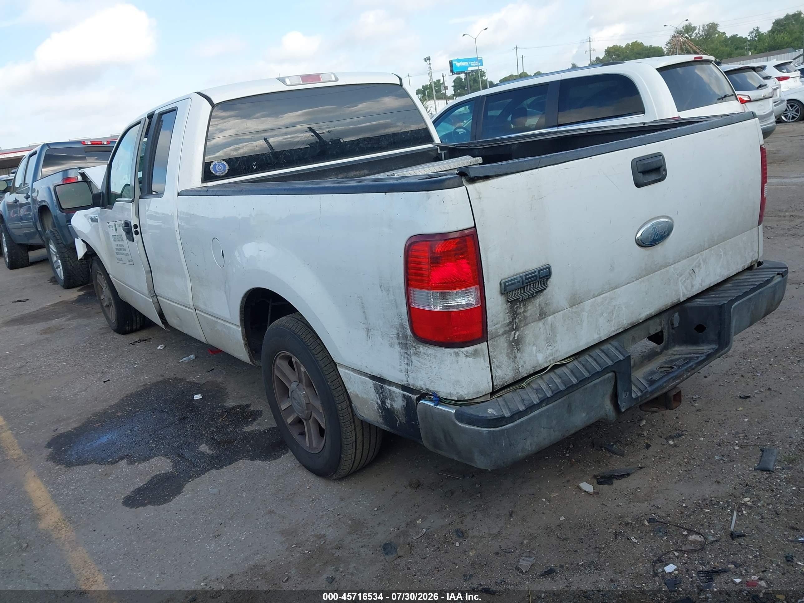 2007 Ford F-150 Stx/xl/xlt White vin: 1FTRX12W47NA05595