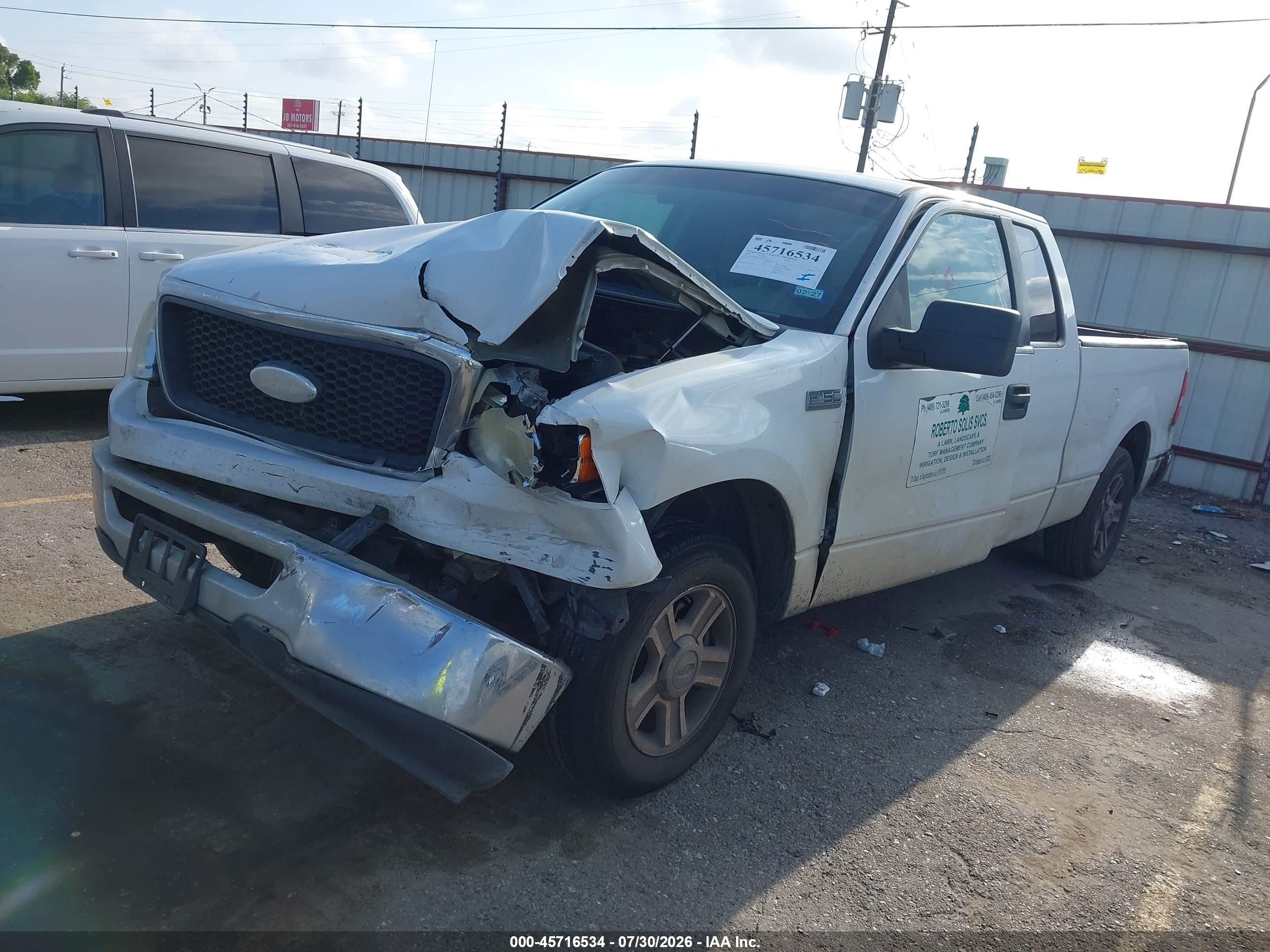 2007 Ford F-150 Stx/xl/xlt White vin: 1FTRX12W47NA05595
