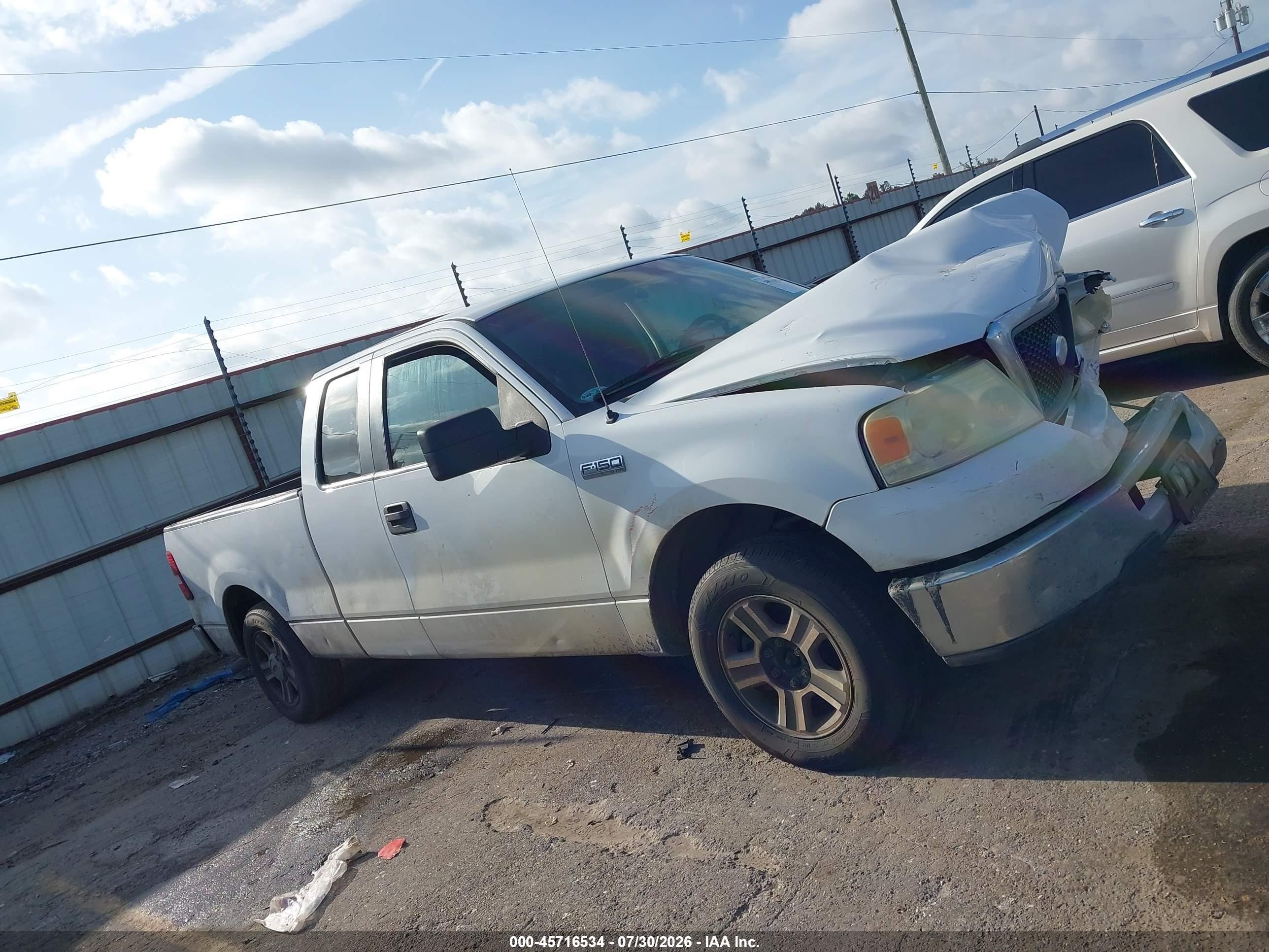 2007 Ford F-150 Stx/xl/xlt White vin: 1FTRX12W47NA05595